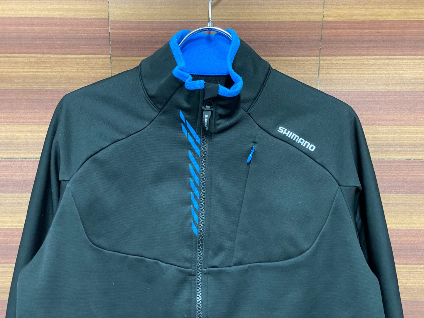 IT527 シマノ SHIMANO 長袖サイクルジャケット 黒 ASIA L 裏起毛