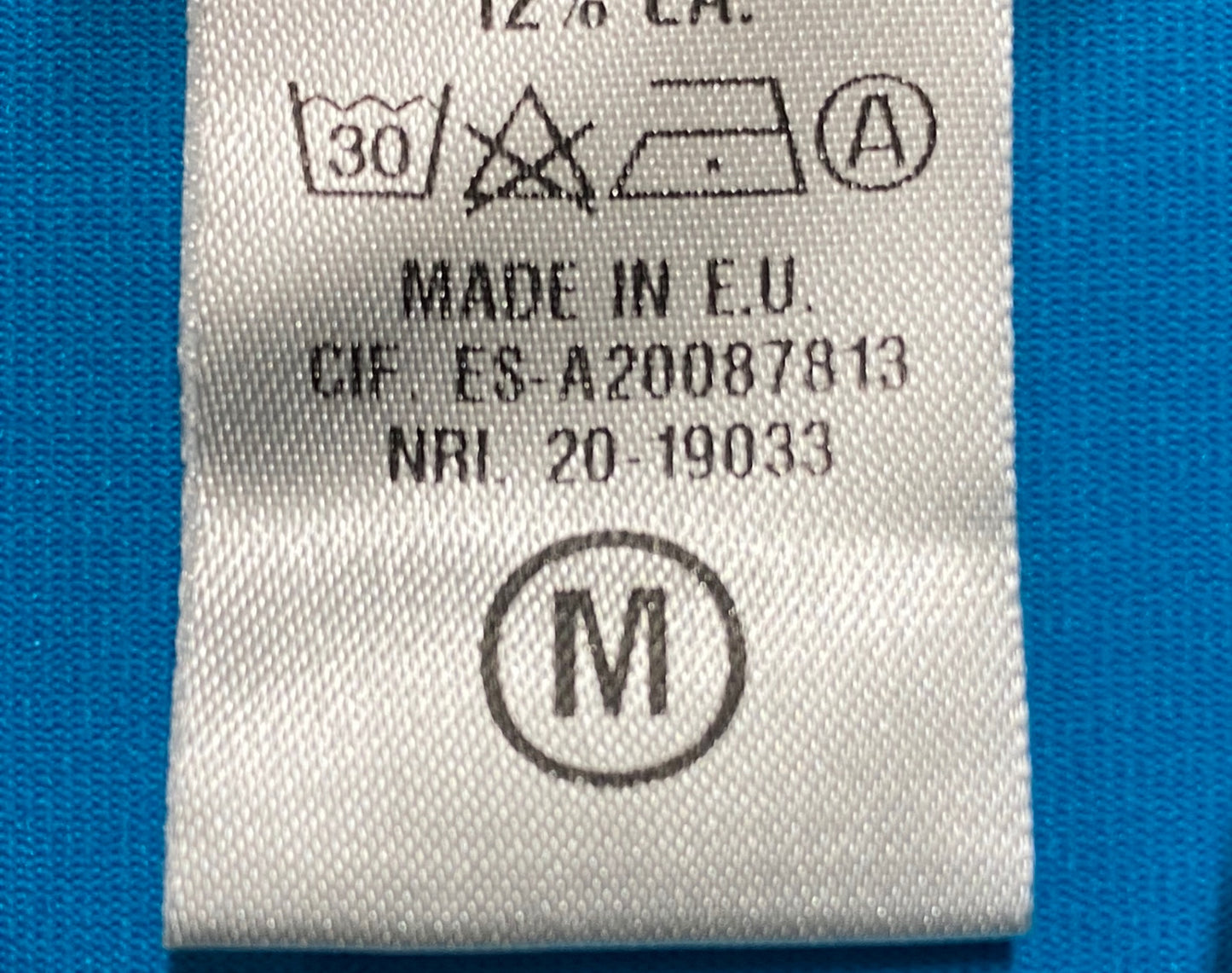 IW122 エチュオンド ETXEONDO 半袖 サイクルジャージ ハーフジップ 青 M