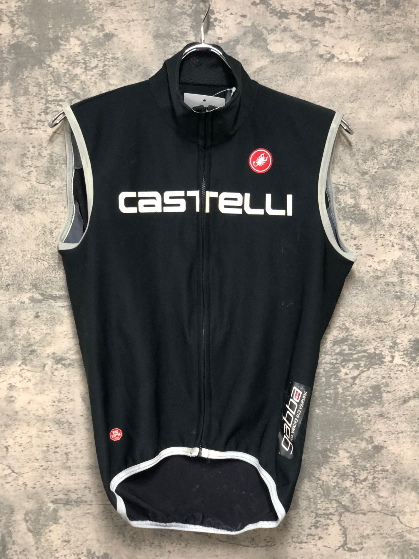 JC151 カステリ CASTELLI gabba サイクルベスト ジレ 黒 M