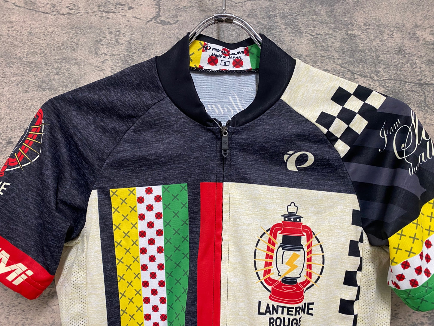 JD268 パールイズミ PEARL iZUMi 半袖 サイクルジャージ 黒 総柄 S