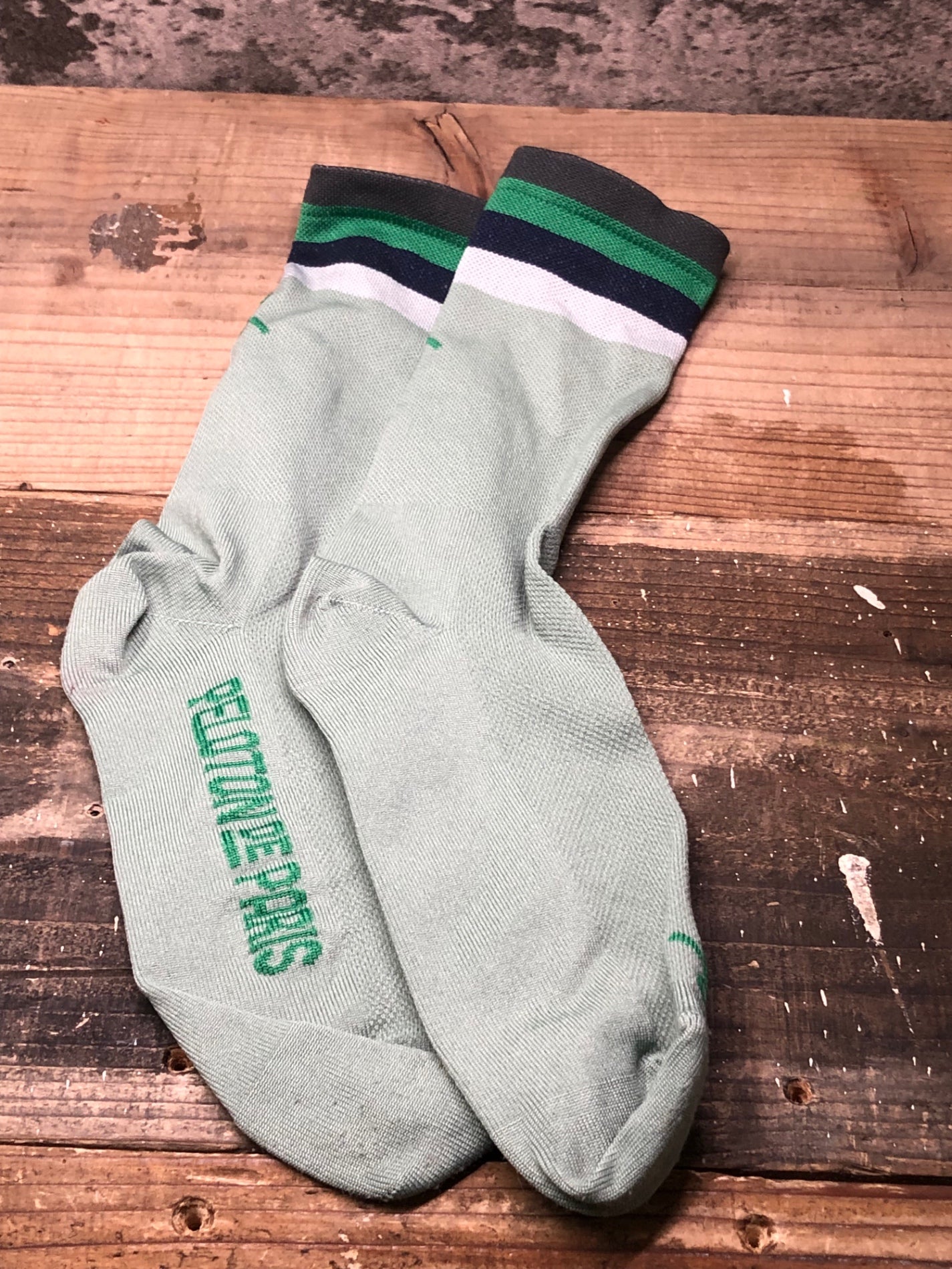 IO489 プロトンド パリ PELOTON DE PARIS ソックス 靴下 赤紫 US6.5~9