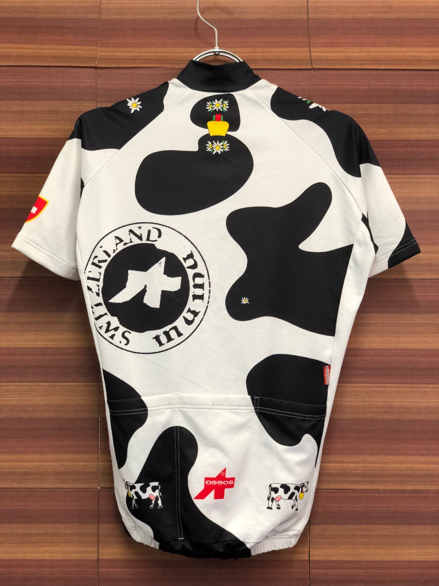 IS809 アソス Assos 半袖 サイクルジャージ 黒 白 S