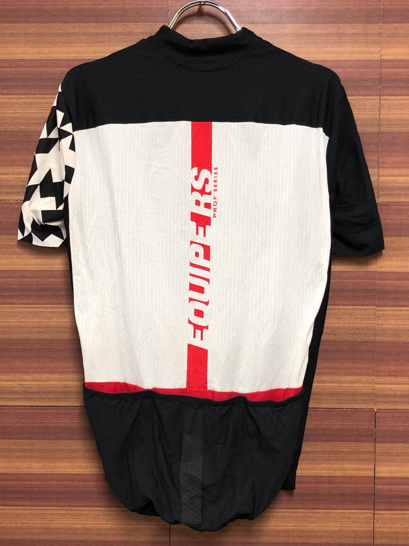 IB597 アソス assos EQUIPE RS 半袖サイクルジャージ 白黒 L