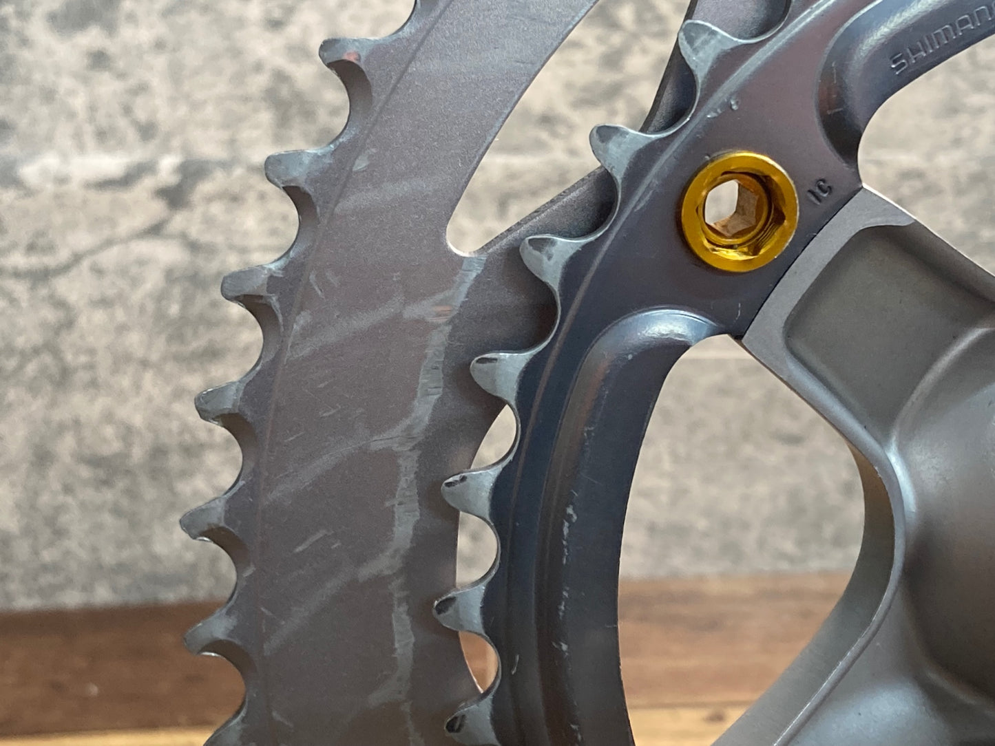 GP450 シマノ SHIMANO 105 FC-5700 クランクセット 170mm 52/39T シルバー 社外ボルト