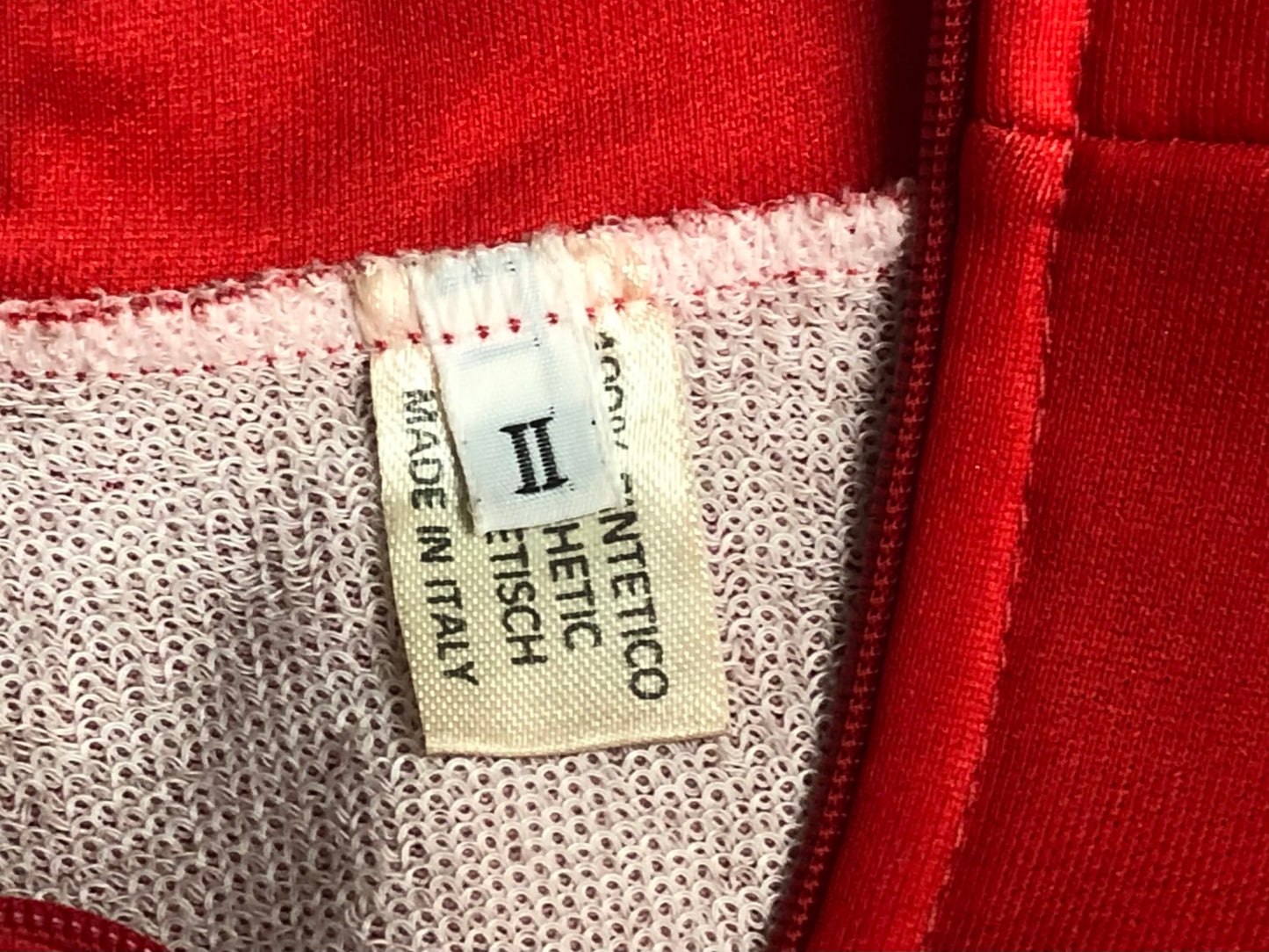 IJ167 Cilo aufina 半袖 サイクルジャージ 赤 2 ハーフジップ ビンテージ