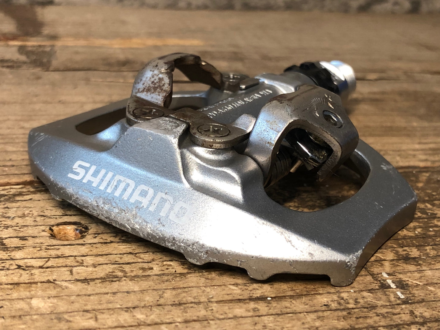 JA728 シマノ SHIMANO PD-A530 ビンディングペダル SPD 片面フラット シルバー