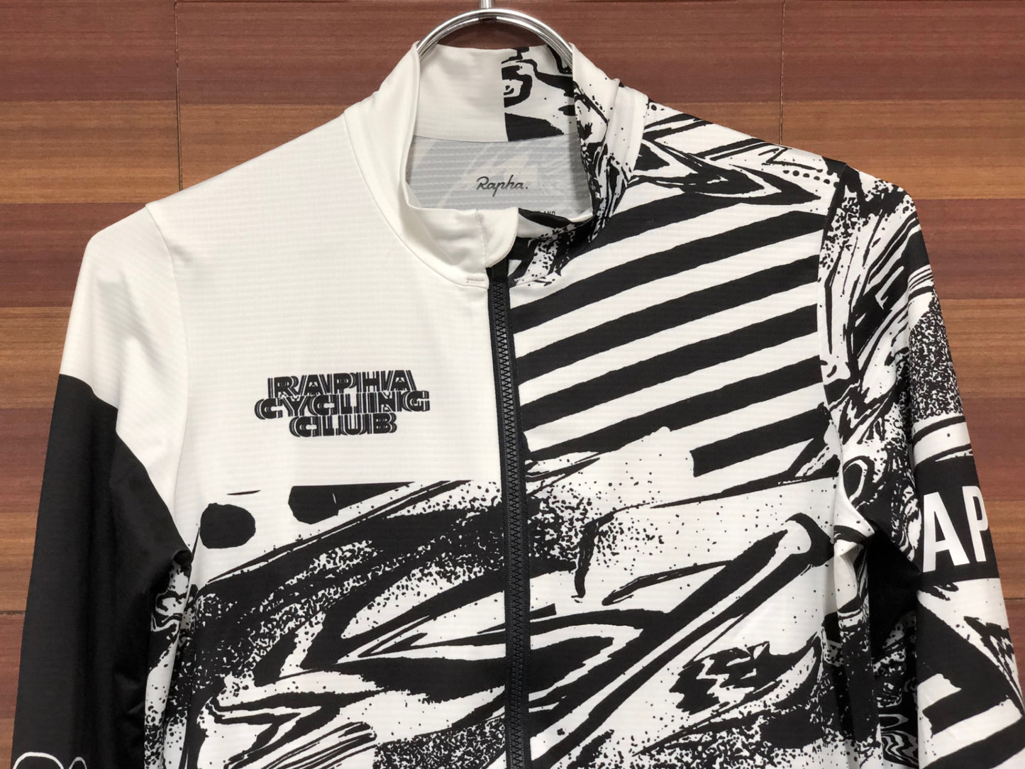 IM734 ラファ Rapha RCC+ BRAULIO AMADO PRO TEAM LONG SLEEVE JERSEY 長袖 サイクルジャージ 白黒 S