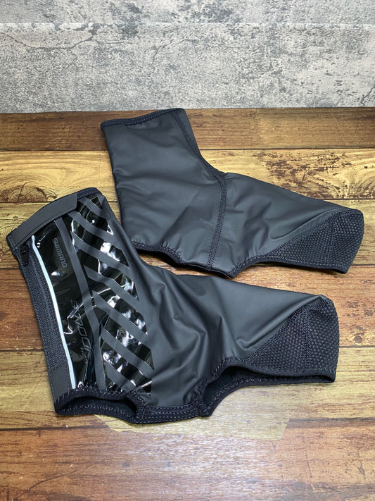 JA348 シマノ SHIMANO シューズカバー 黒 M 裏起毛 S1100R H2O