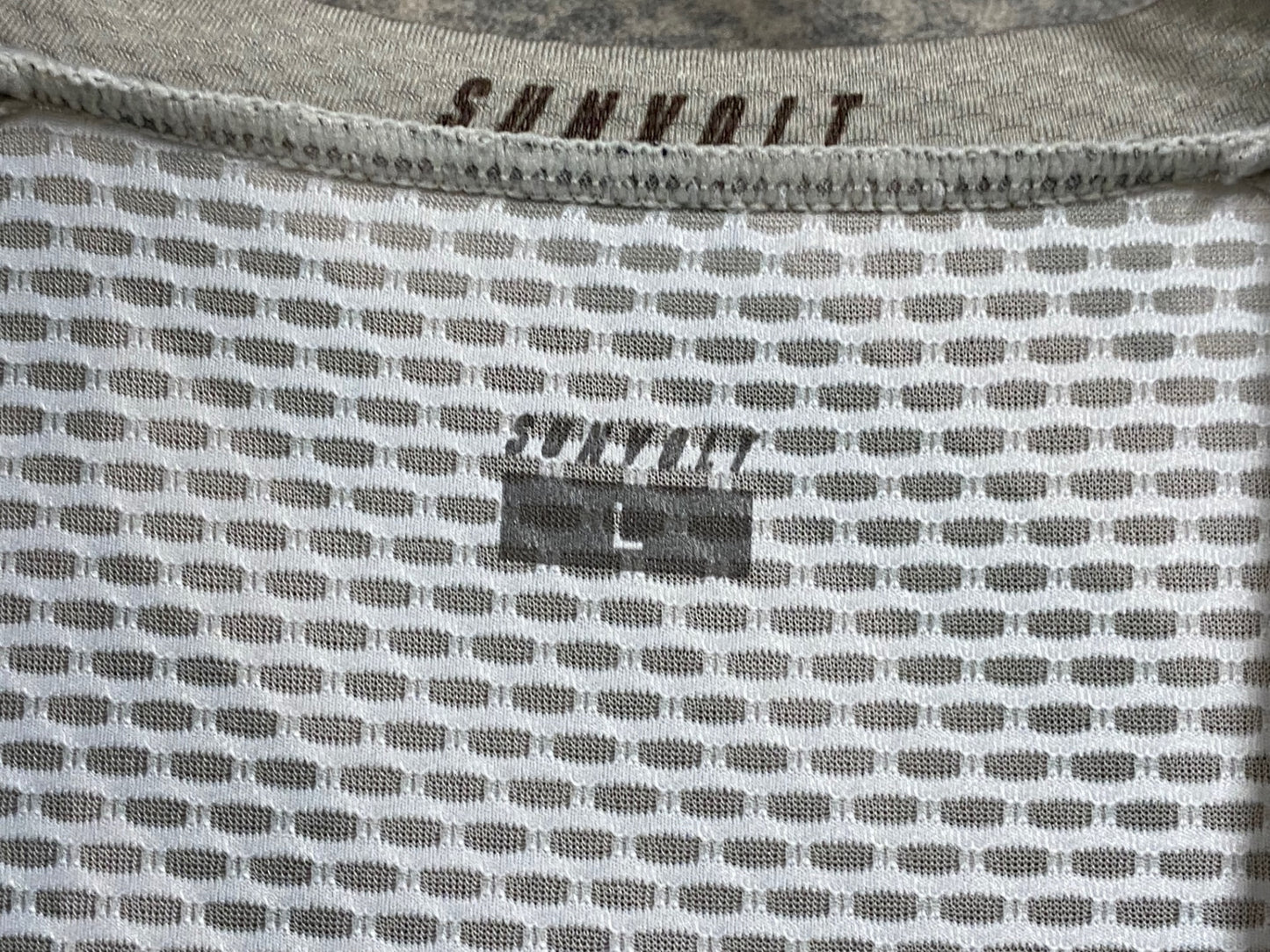 JC674 サンボルト SUNVOLT 半袖 セパレート ワンピース 白 緑 L ※付け根スレ