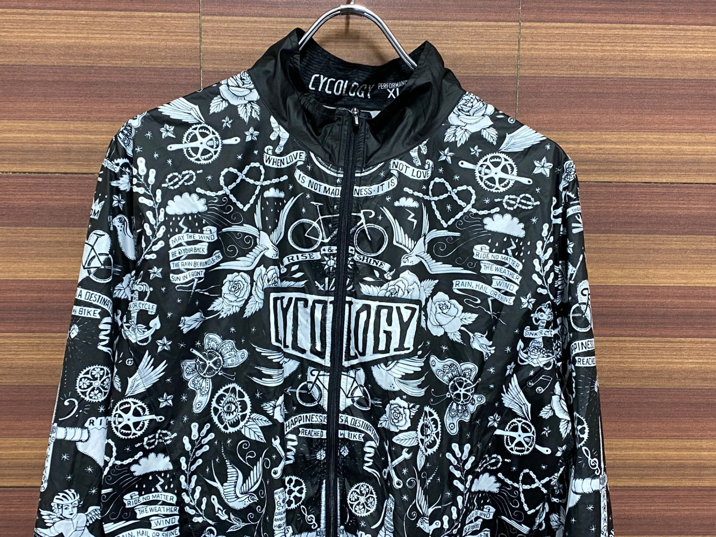 IT533 サイコロジー CYCOLOGY 長袖ウィンドブレーカー 黒 XL