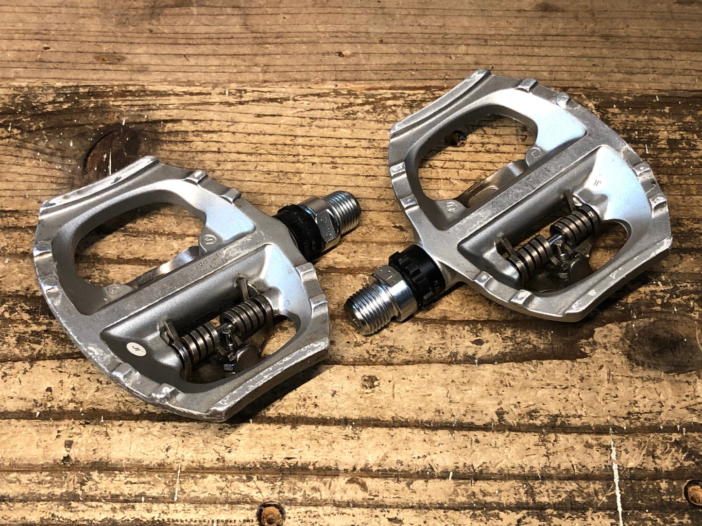 JA728 シマノ SHIMANO PD-A530 ビンディングペダル SPD 片面フラット シルバー