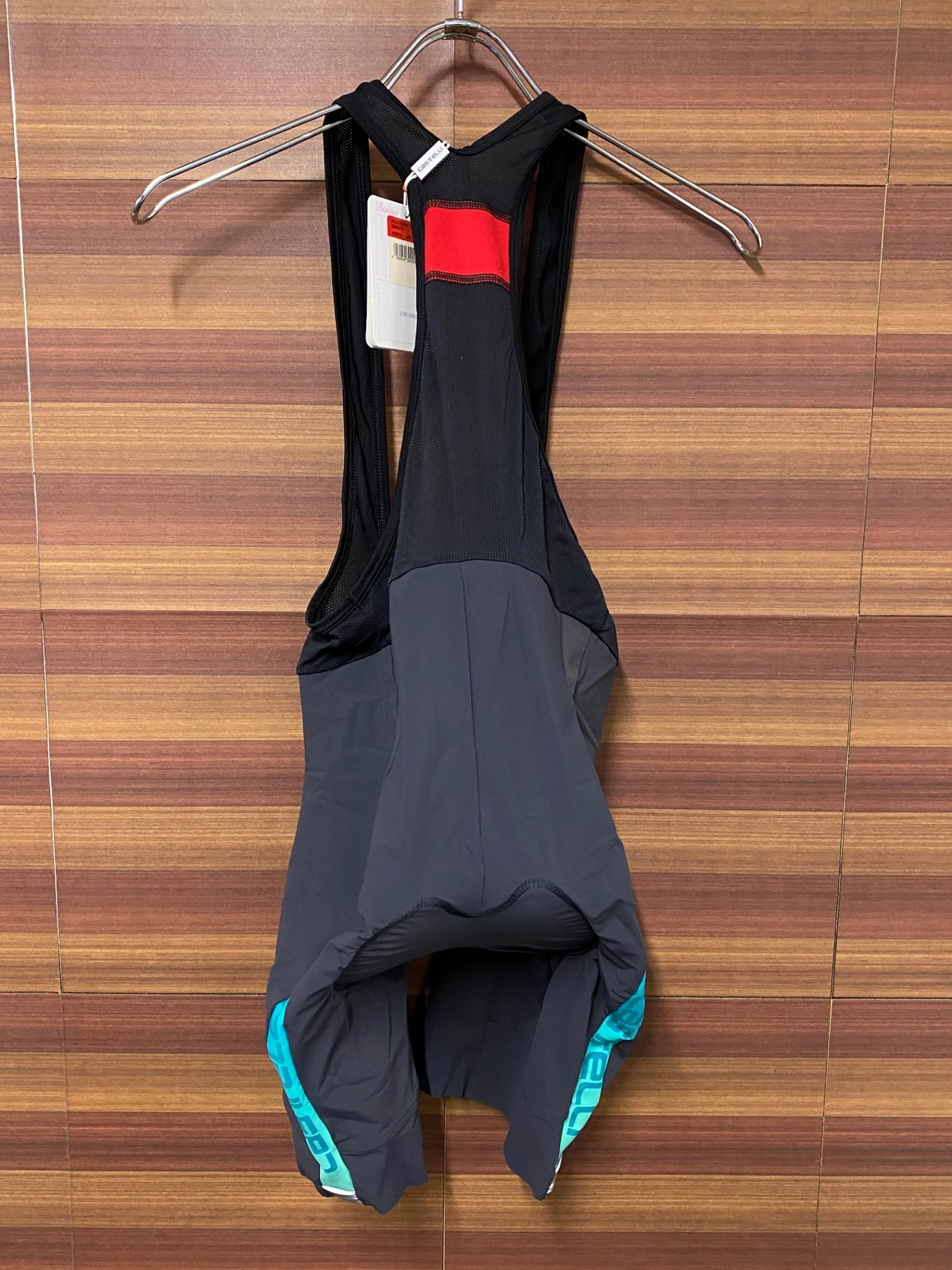 IN262 カステリ CASTELLI VELOCISSIMA 2 BIB ビブショーツ レディース グレー Lサイズ 未使用