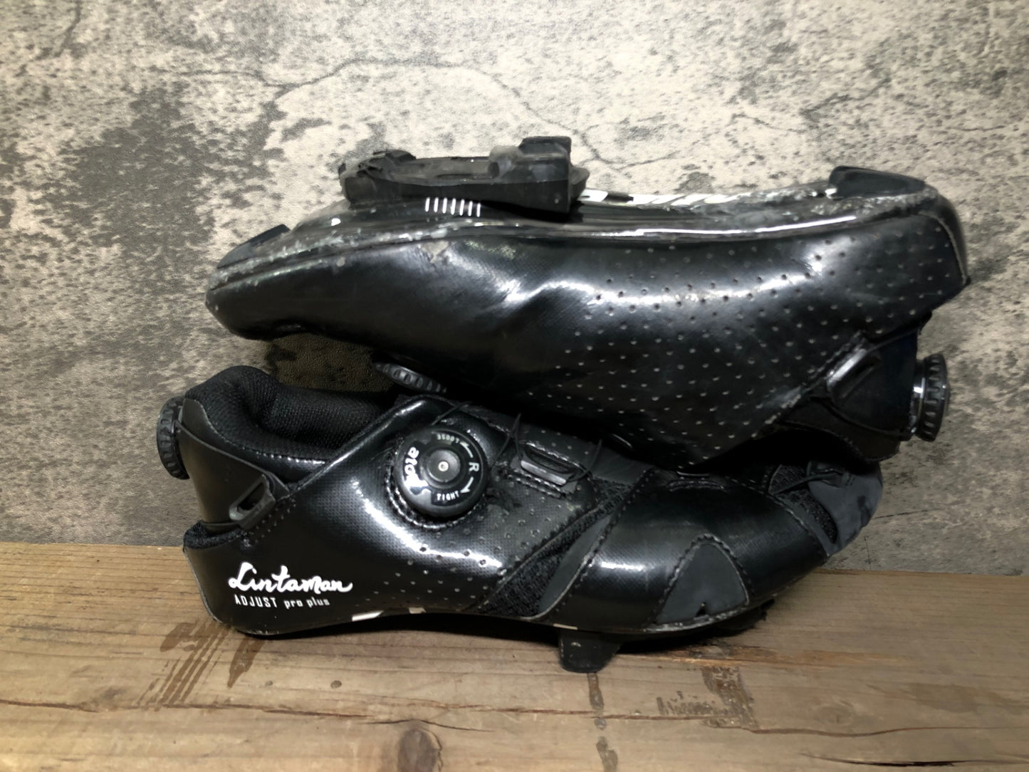 IJ963 リンタマン Lintaman ADJUST Pro plus ビンディングシューズ  SPD-SL 黒 EU39