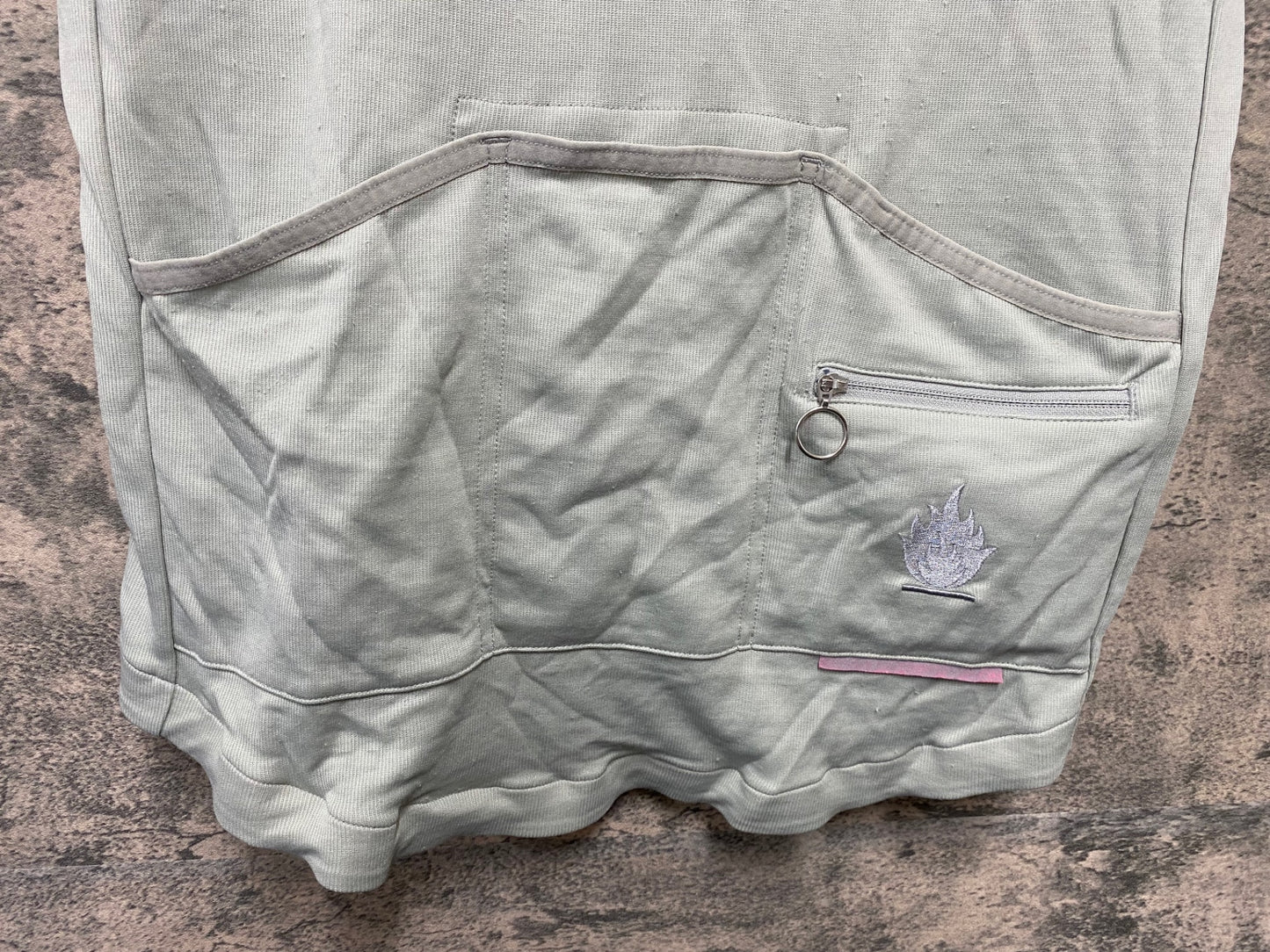 JD378 ラファ Rapha CLUB JERSEY 半袖 サイクルジャージ ハーフジップ ピンク グレー L