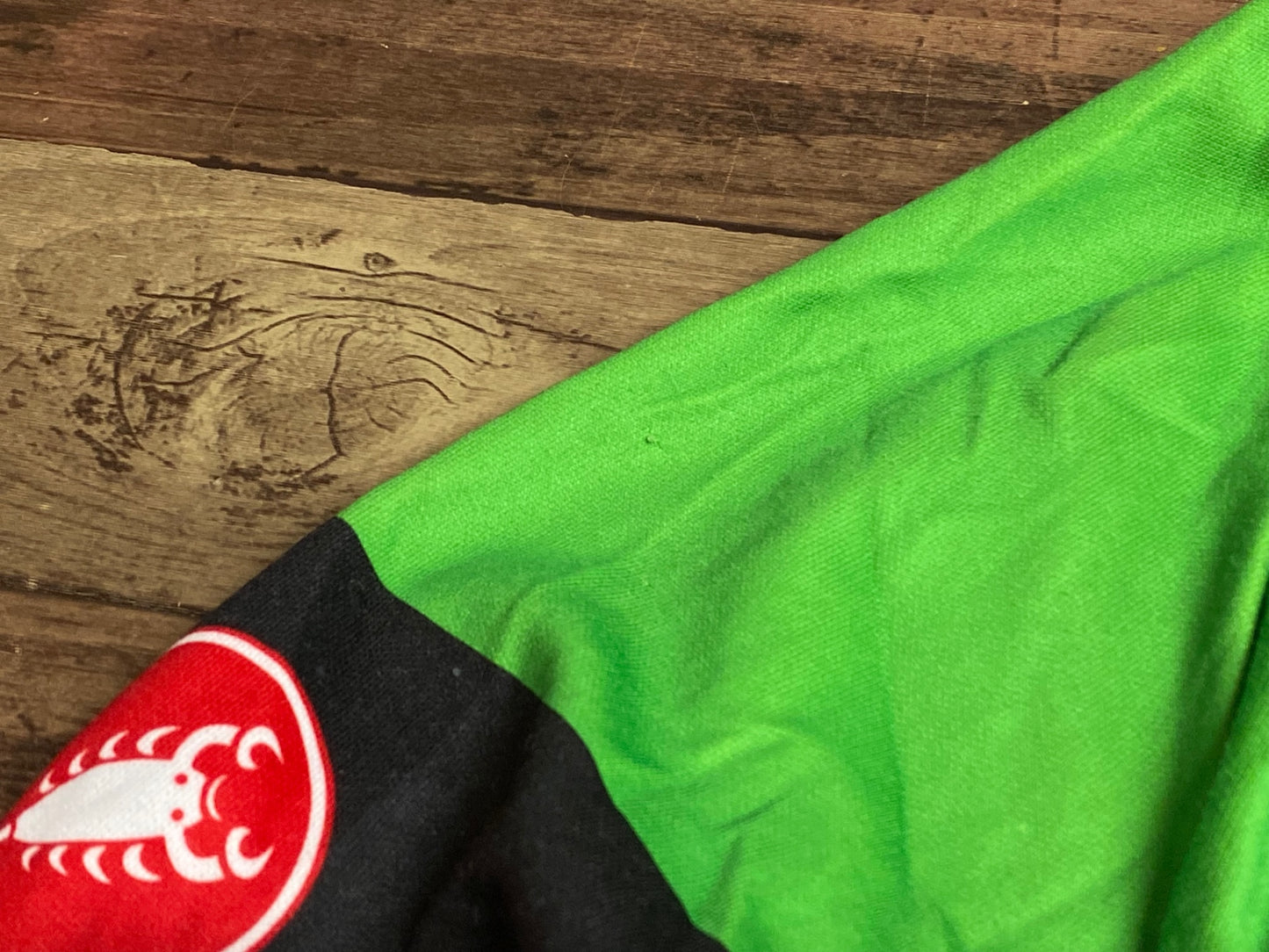 IR533 カステリ CASTELLI 半袖 サイクルジャージ 緑 XL