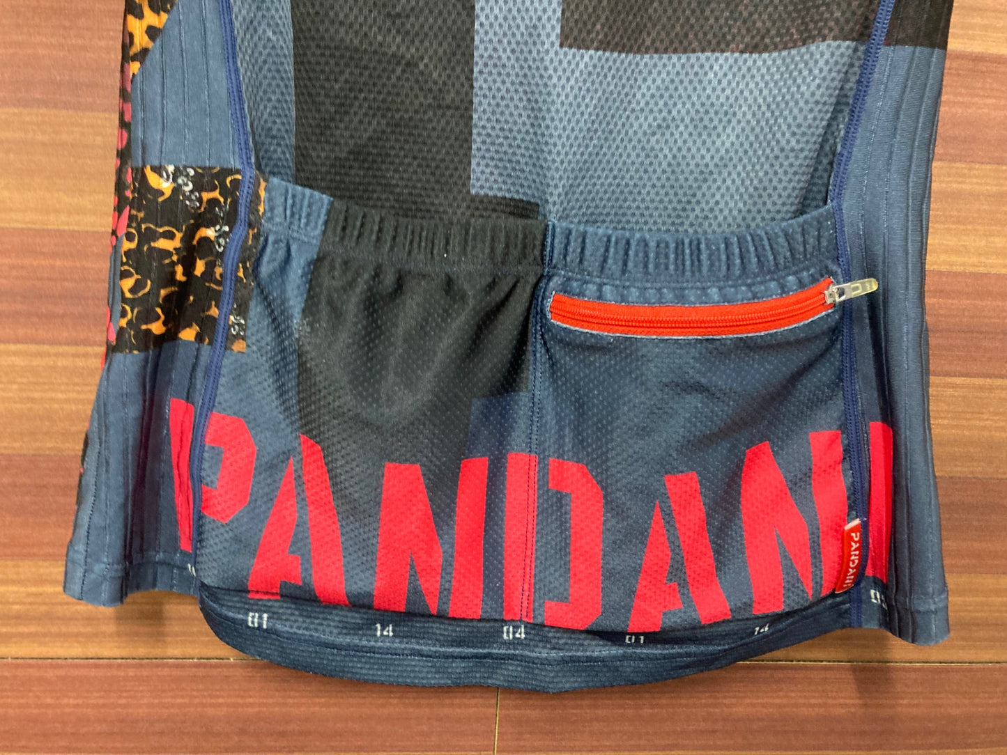 IM298 パンダーニ Pandani 半袖 サイクルジャージ 襟付き ネイビー S