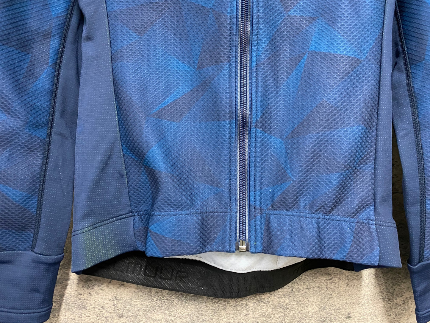 JB068 リオンドカペルミュール Lion de KAPELMUUR 長袖 サイクルジャケット 紺 黒 S 裏起毛