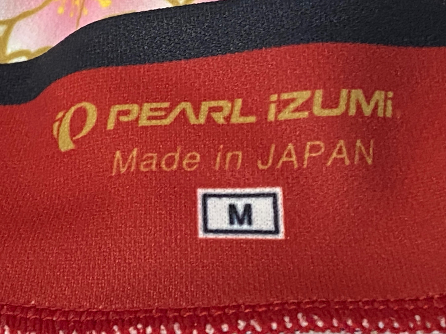 IQ941 パールイズミ PEARL iZUMi 半袖サイクルジャージ 黒 白 桜 M