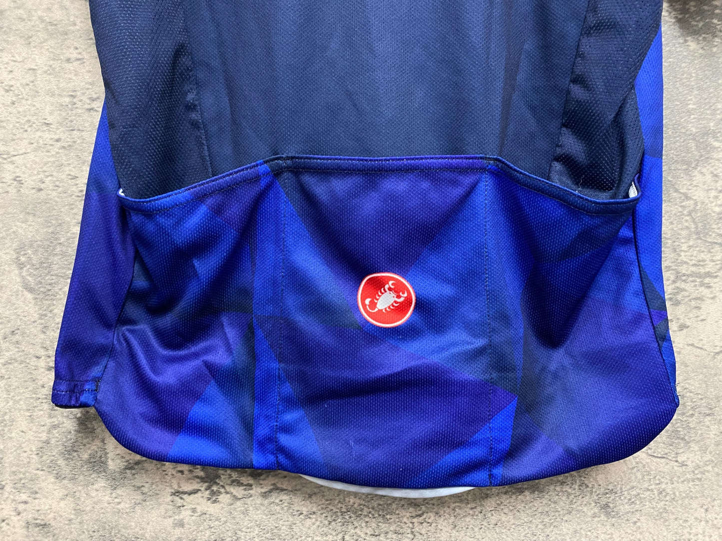 IT361 カステリ CASTELLI 半袖 サイクルジャージ 青 M