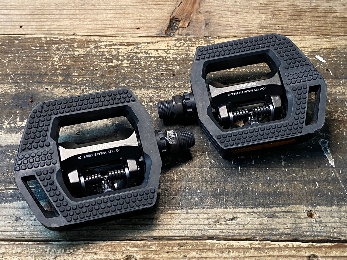 IP897 シマノ SHIMANO PD-T421 ビンディングペダル SPD 片面フラット