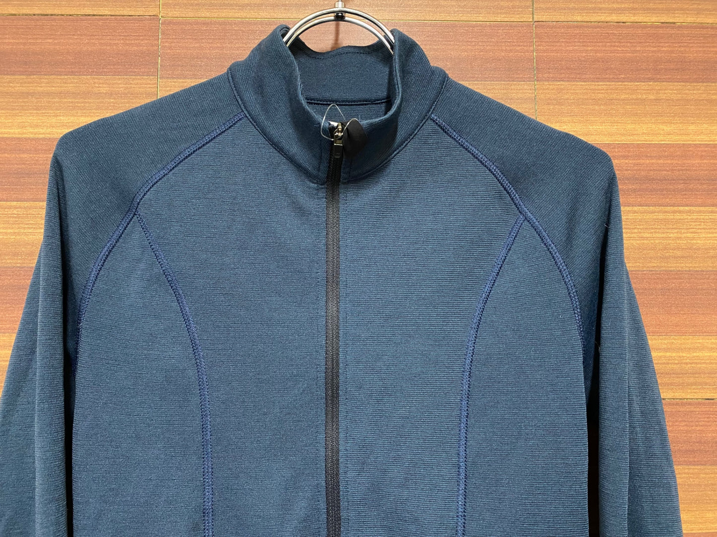 II595 カフェドシクリシテ CAFE DU CYCLISTE Arlette Women 長袖 サイクルジャージ 紺 S