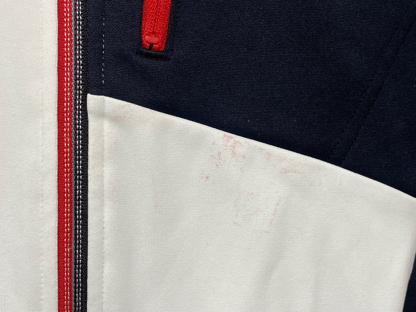 IZ891 パールイズミ PEARL iZUMi 長袖 サイクルジャケット 白 M 裏起毛 ※汚れ