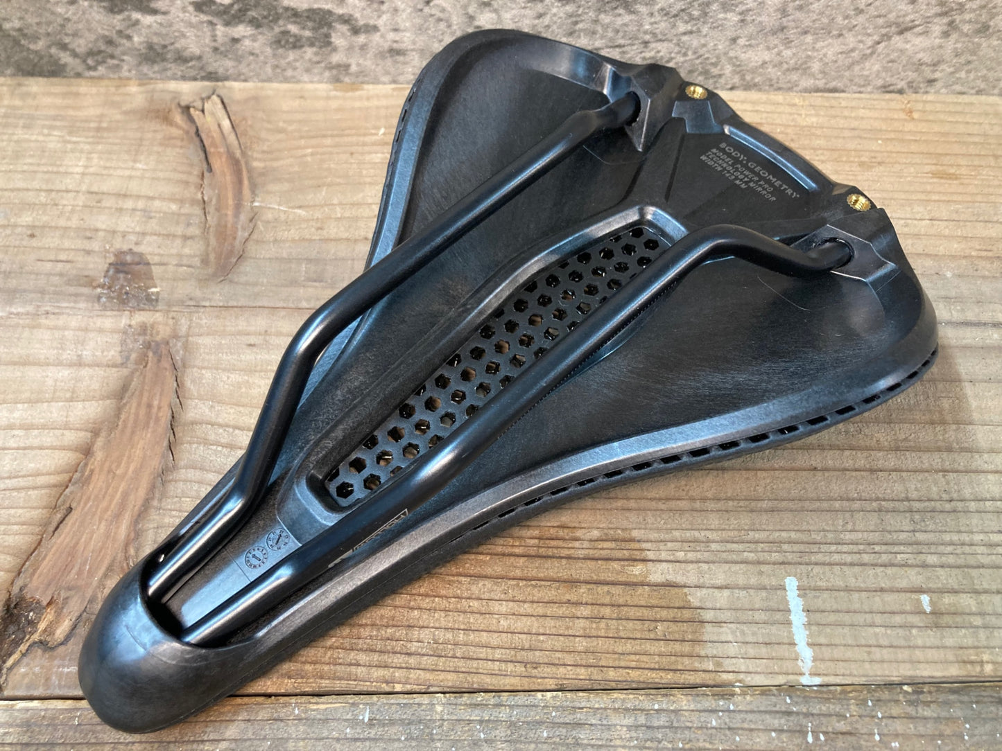 IK025 スペシャライズド SPECIALZED POWER PRO WITH MIRROR SADDLE 143mm HOLLOW Tiレール サドル