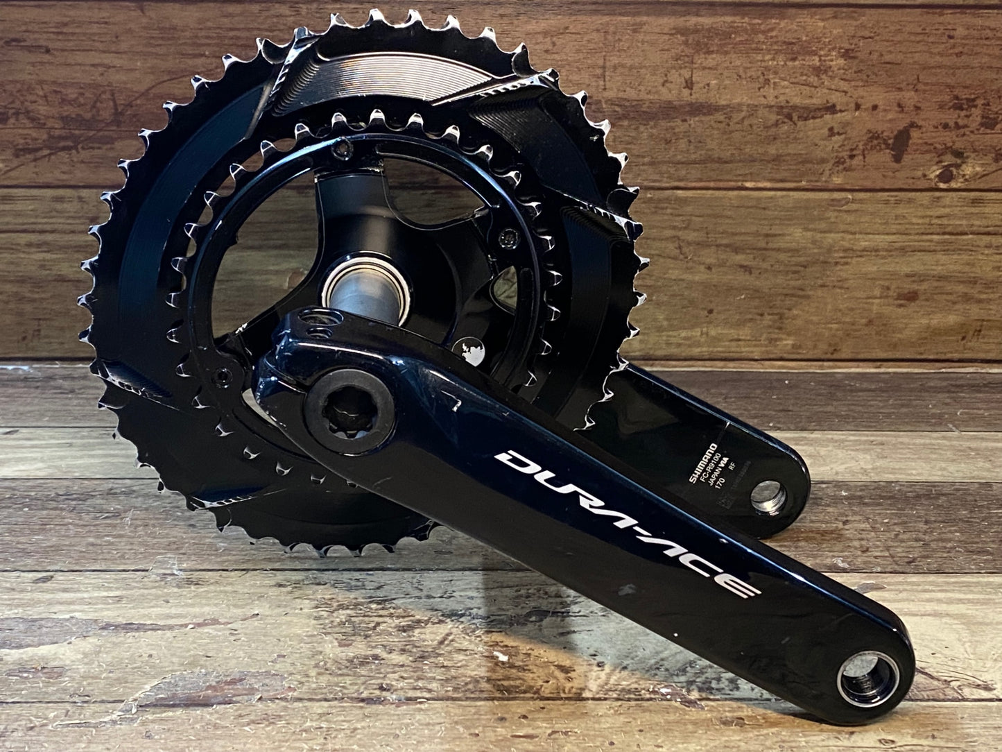 HT783 シマノ SHIMANO デュラエース DURA-ACE FC-R9100 クランクセット 48/32T 170mm ※楕円チェーンリング社外品、タッチアップあり、リコール検査済