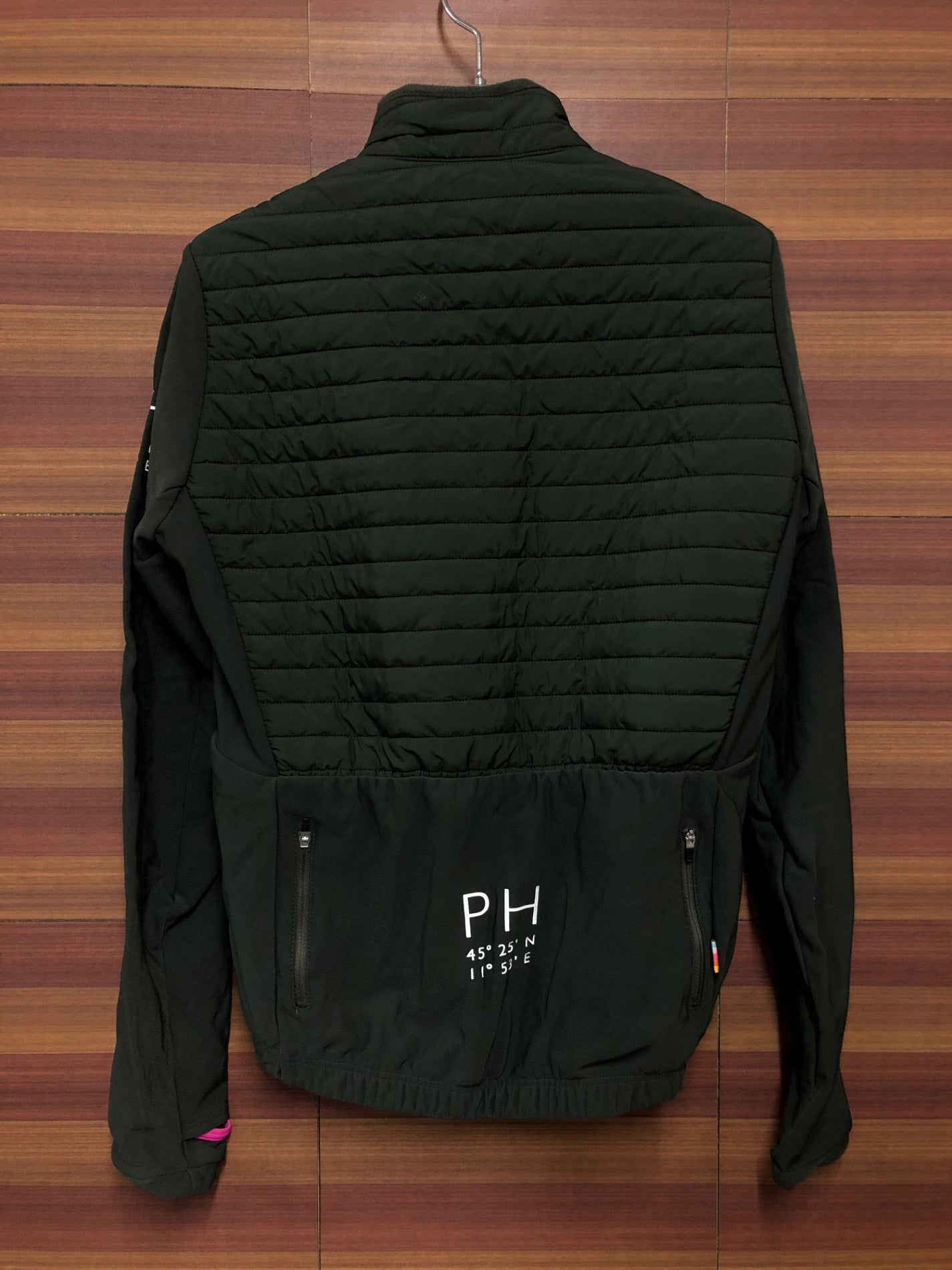 IM186 プッシュハード PUSH HARD POWER JACKET 長袖サイクルジャケット M 緑