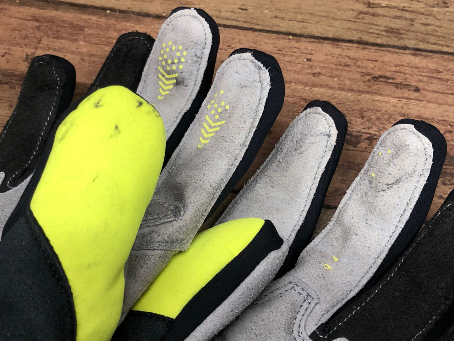 IM168 パールイズミ PEARL iZUMi 長指 グローブ 黒 黄 M 裏起毛 厚手