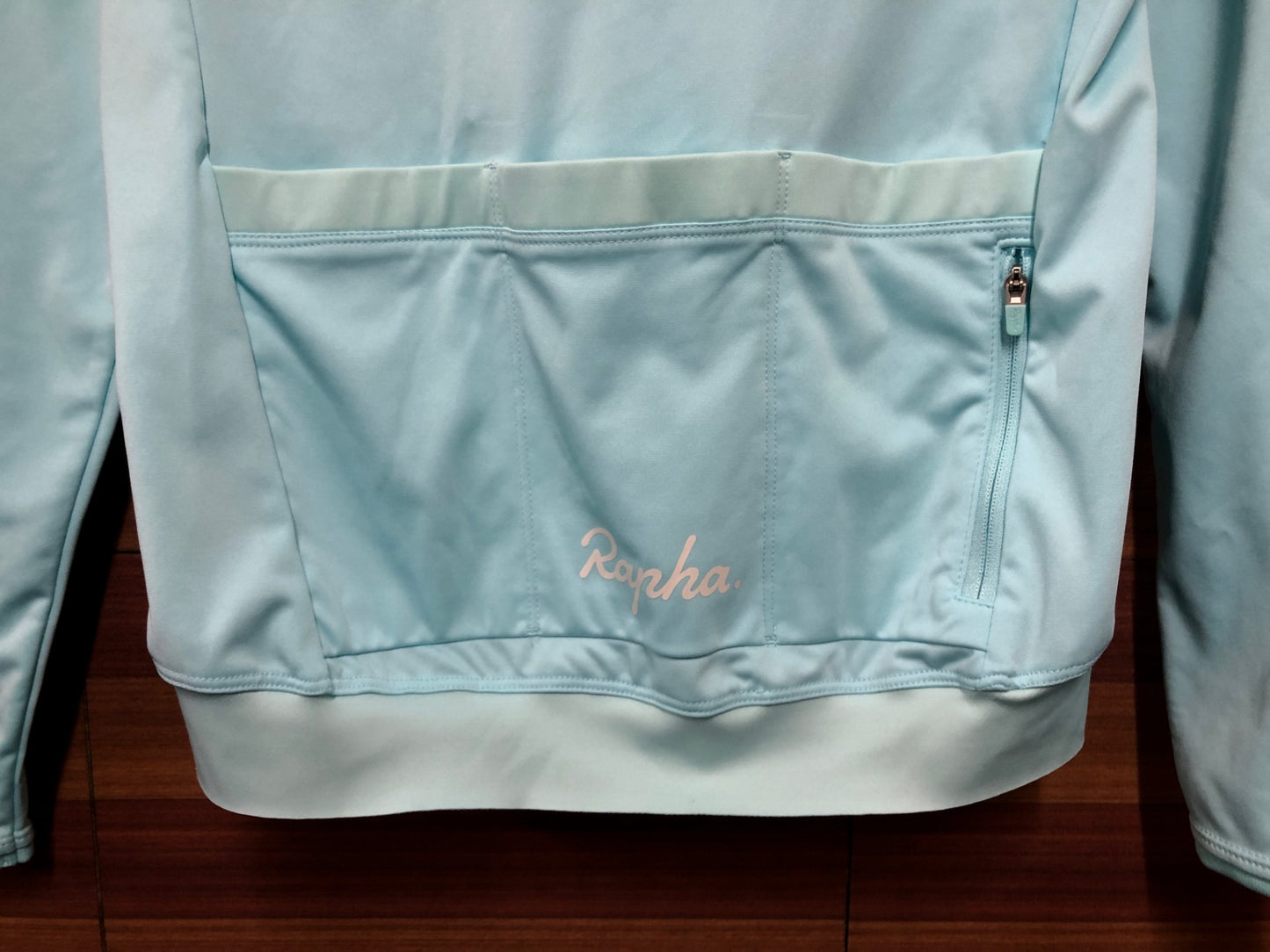 IH412 ラファ Rapha WOMEN'S CORE LONG SLEEVE JERSEY 長袖サイクルジャージ 水色 XS 裏起毛