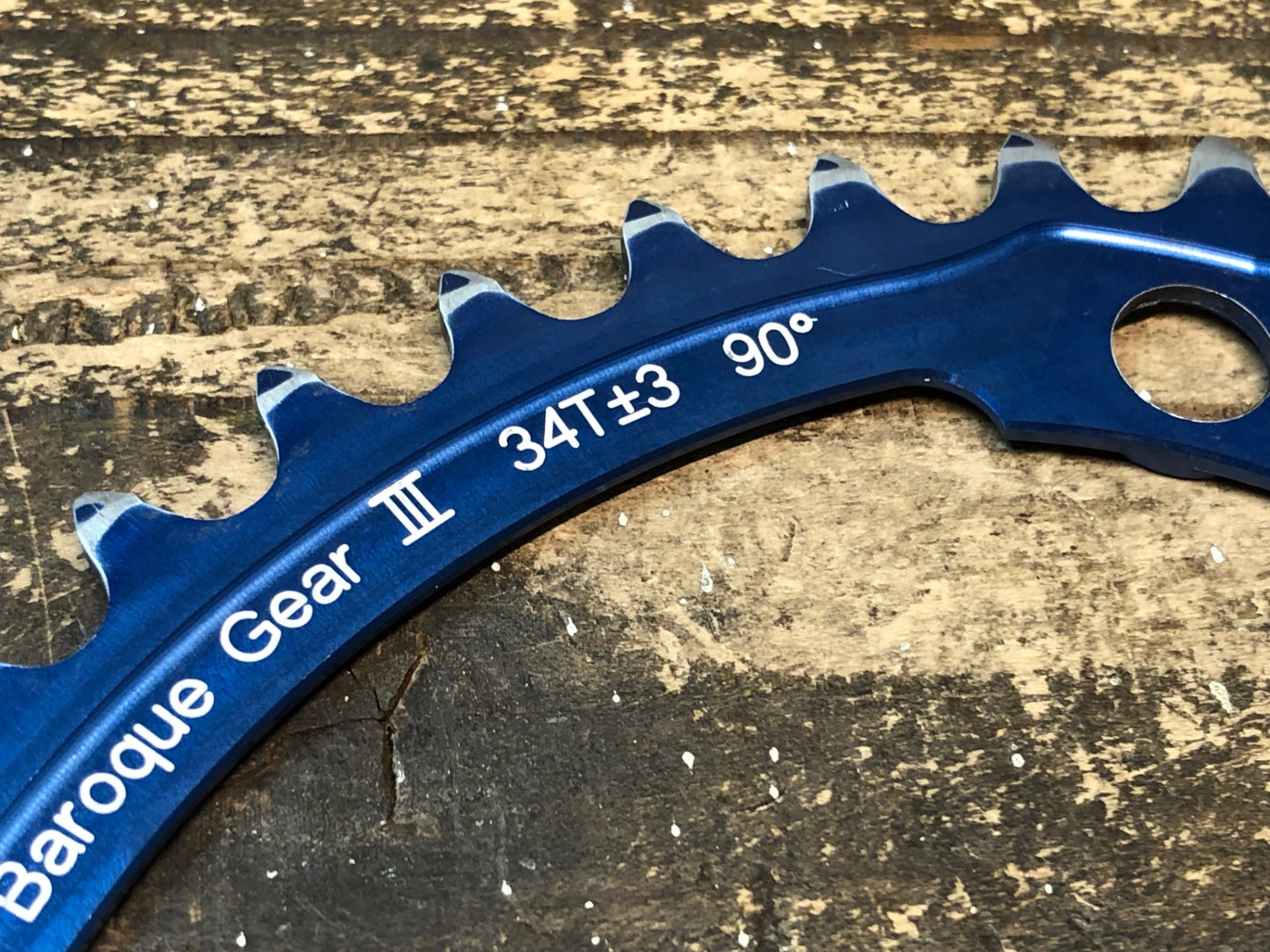 IZ288 スミス SMITH バロックギア Baroque Gear インナー チェーンリング 34T±3 90° シマノ４H対応 青