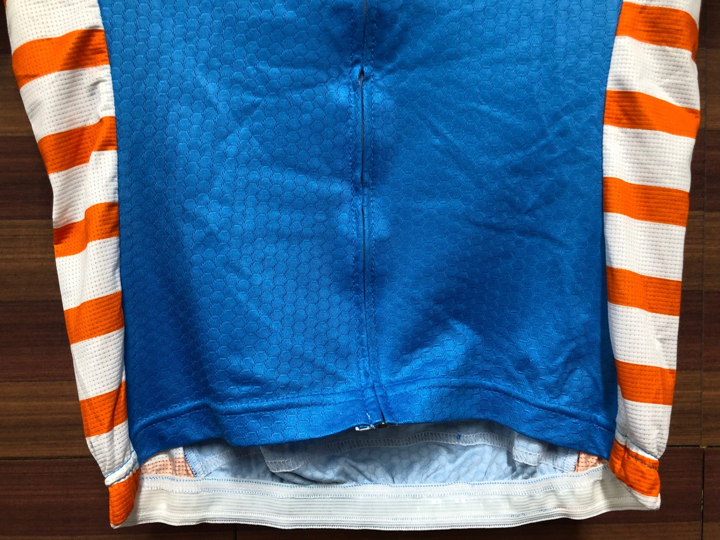 IT311 テンスピードヒーロー TENSPEED HERO 半袖 サイクルジャージ 水色 オレンジ 白 S