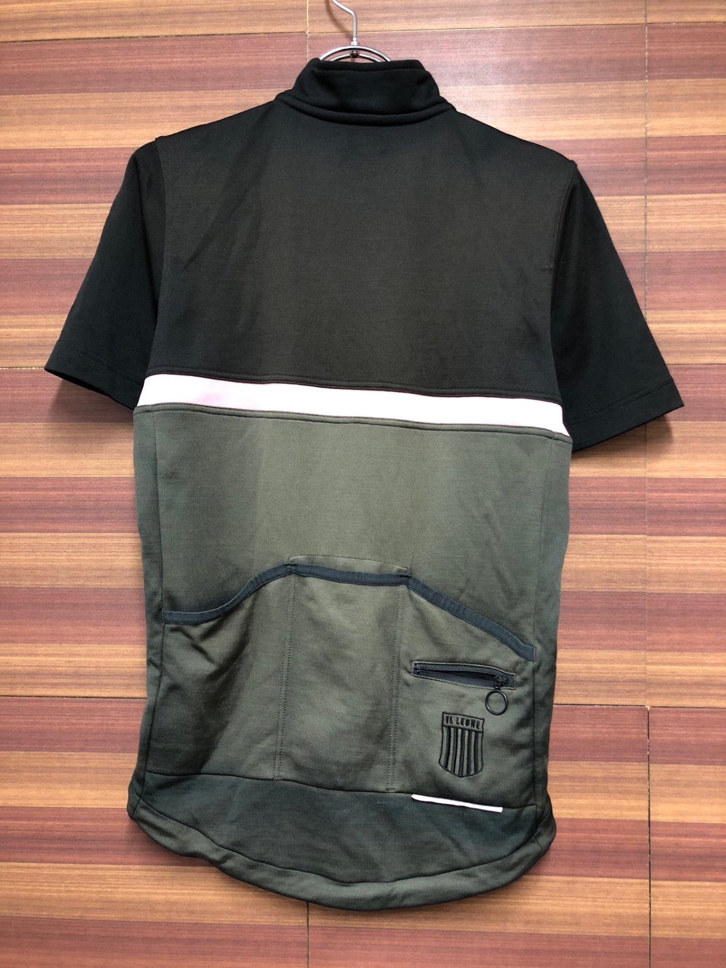 HZ799 ラファ Rapha クラブジャージ CLUB JERSEY 半袖 サイクルジャージ 黒 S ※色あせ