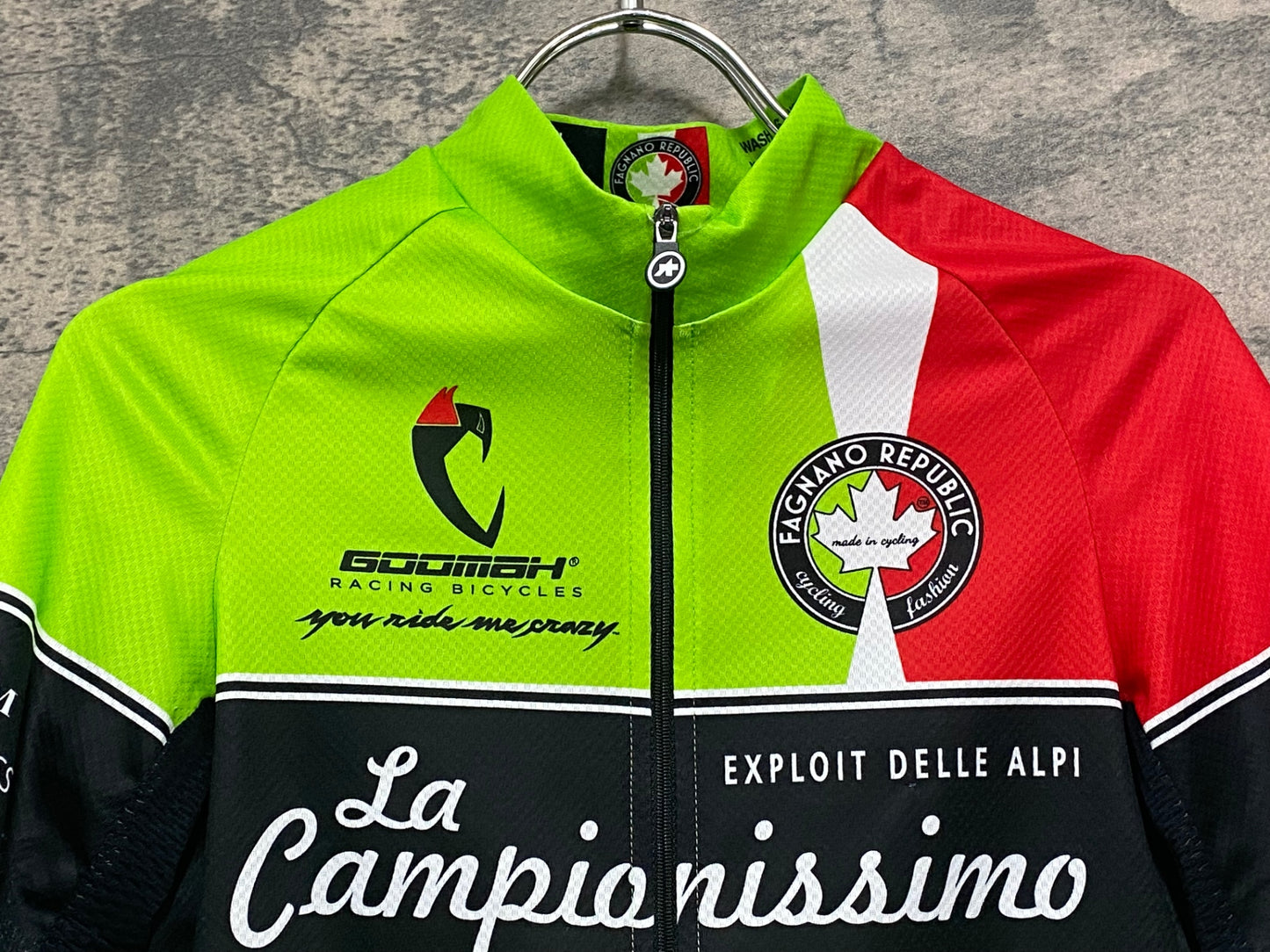 JB915 アソス ASSOS 半袖 サイクルジャージ 緑 黒 GOOMAH