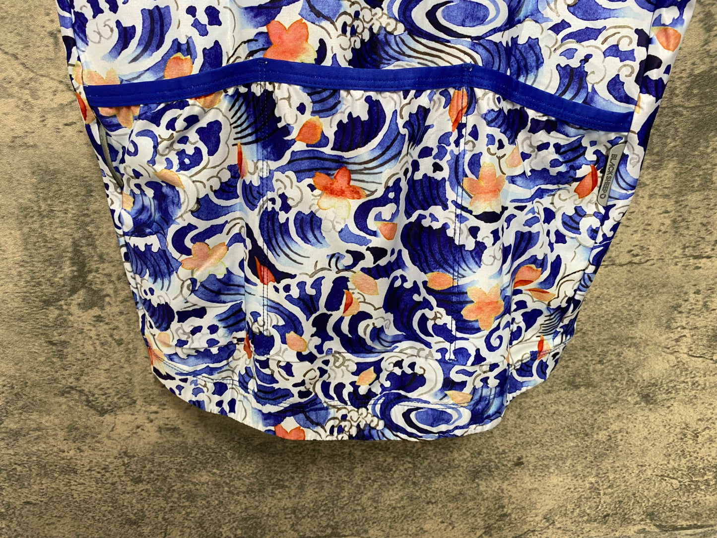 JB511 ブラックシープ BLACK SHEEP 半袖 サイクルジャージ 青 白 M JAPAN