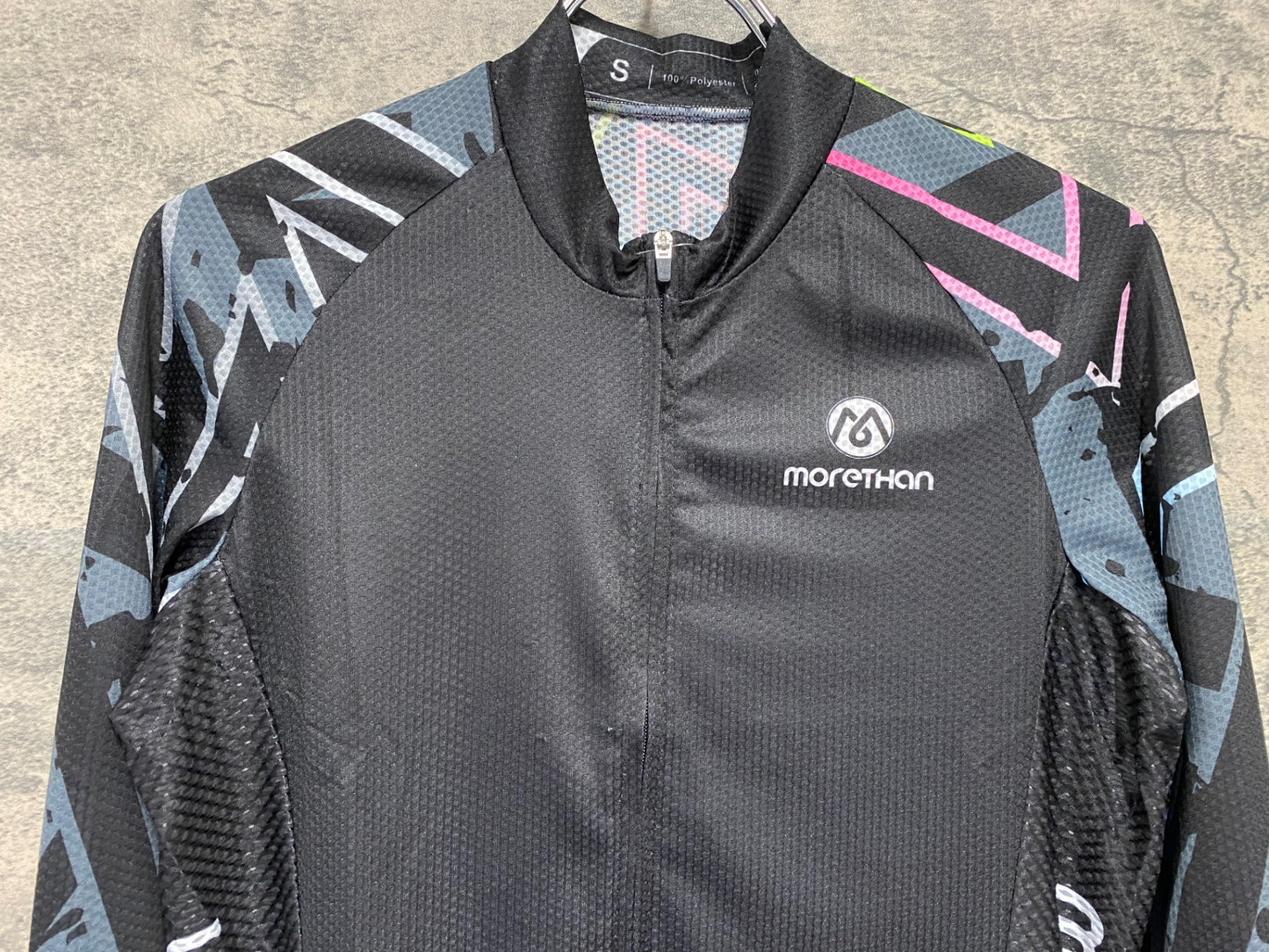 JA565 モーゼン morethan 長袖 サイクルジャージ 黒 S