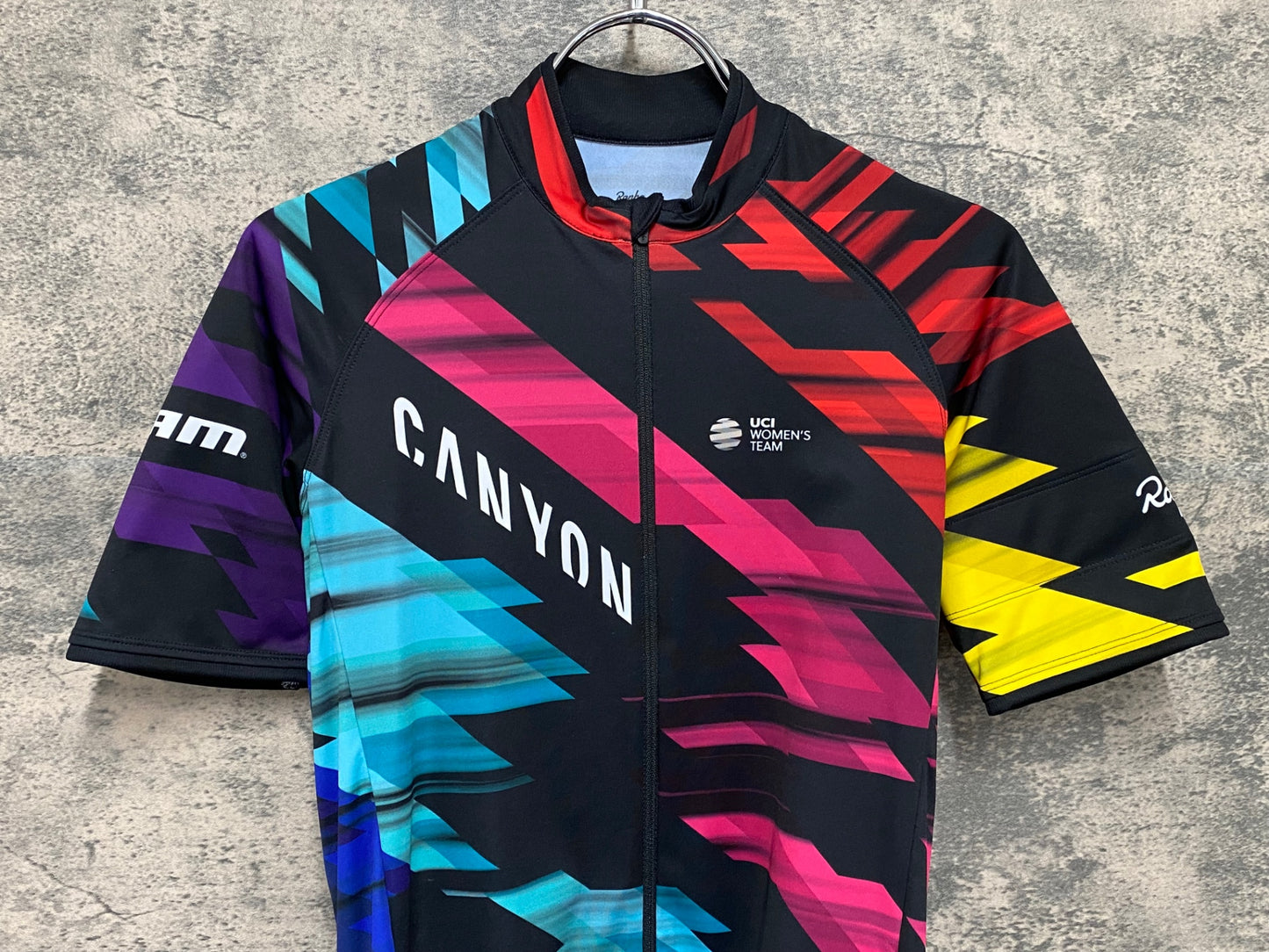 IV242 ラファ Rapha CANYON SRAM CORE JERSEY 半袖サイクルジャージ 黒 XS