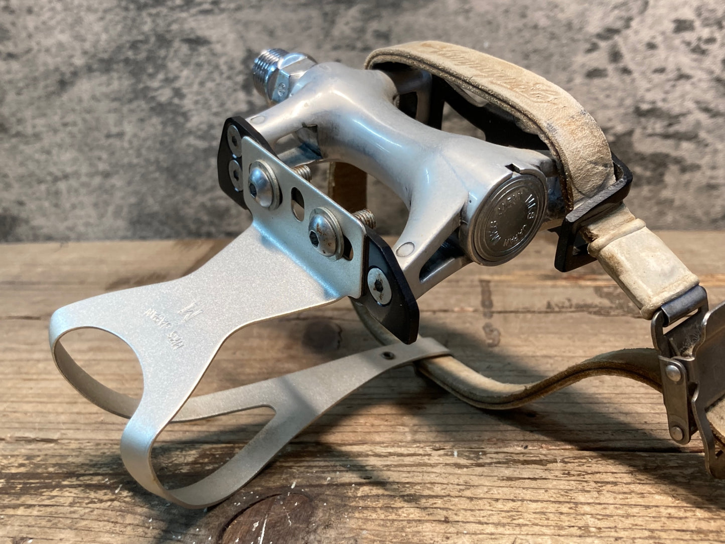 IN674 三ヶ島 MKS CUSTOM NUEVO NJS ペダル アルミトークリップ ストラップ セット