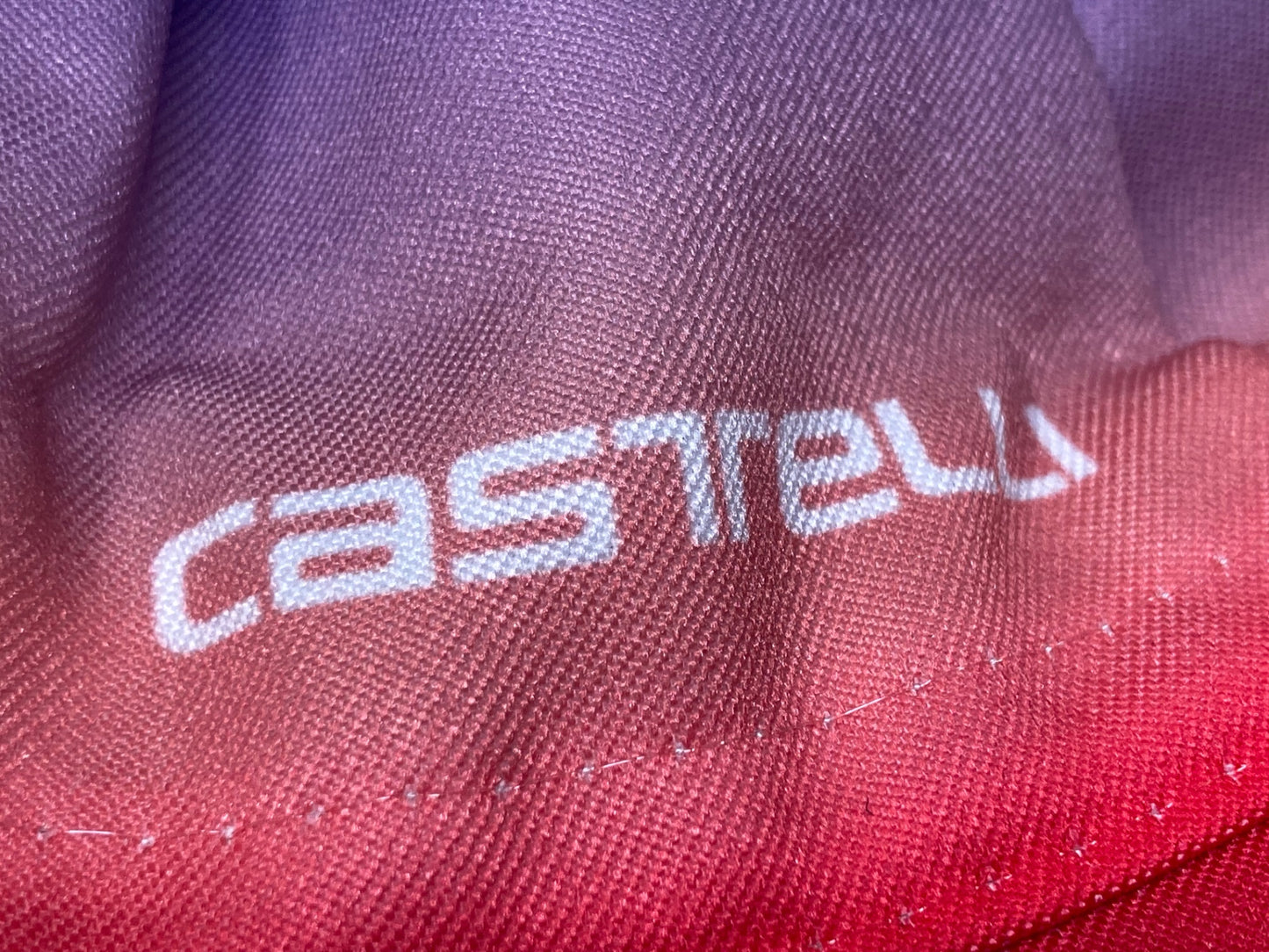 IK623 カステリ CASTELLI サイクルキャップ 赤 紫 フリーサイズ