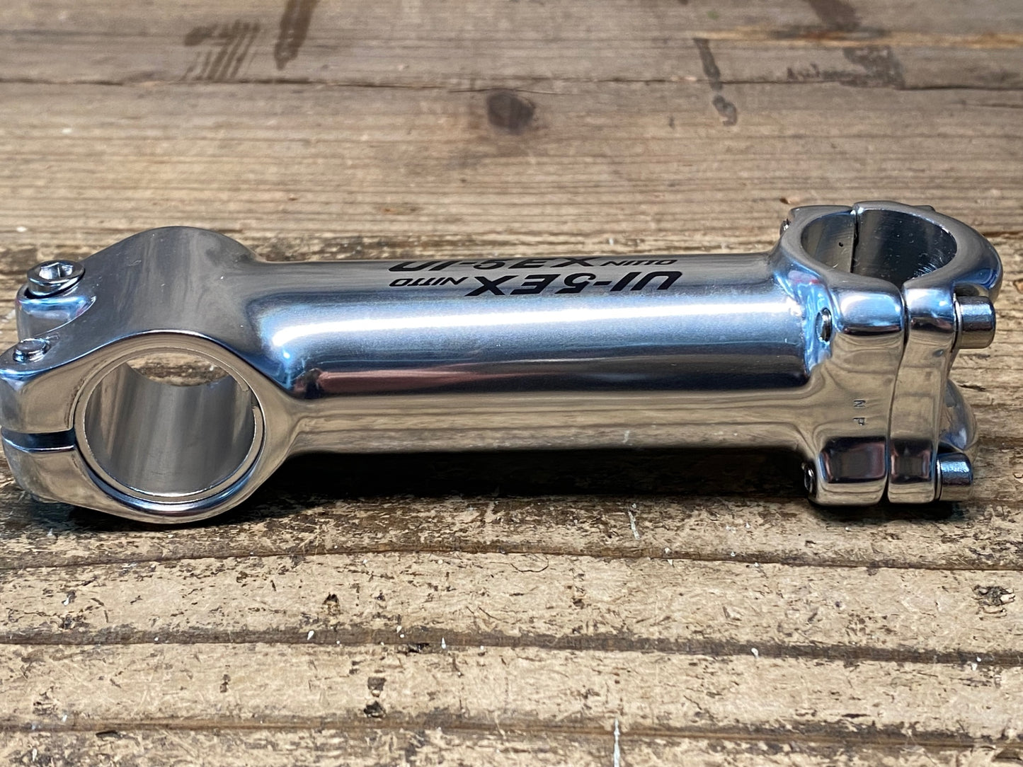 JB522 日東 NITTO UI-5EX アルミ ステム シルバー 110mm Φ26.0 OS/Φ25.4