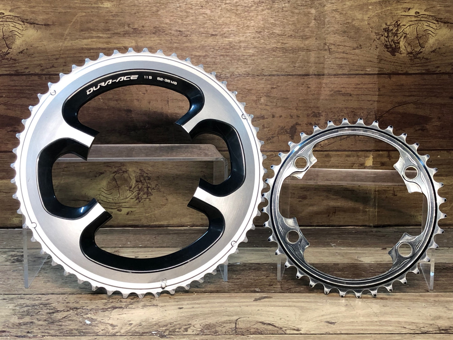 HW329 シマノ Shimano デュラエース DURA-ACE FC-9000 チェーンリングセット 52-36T ※摩耗あり