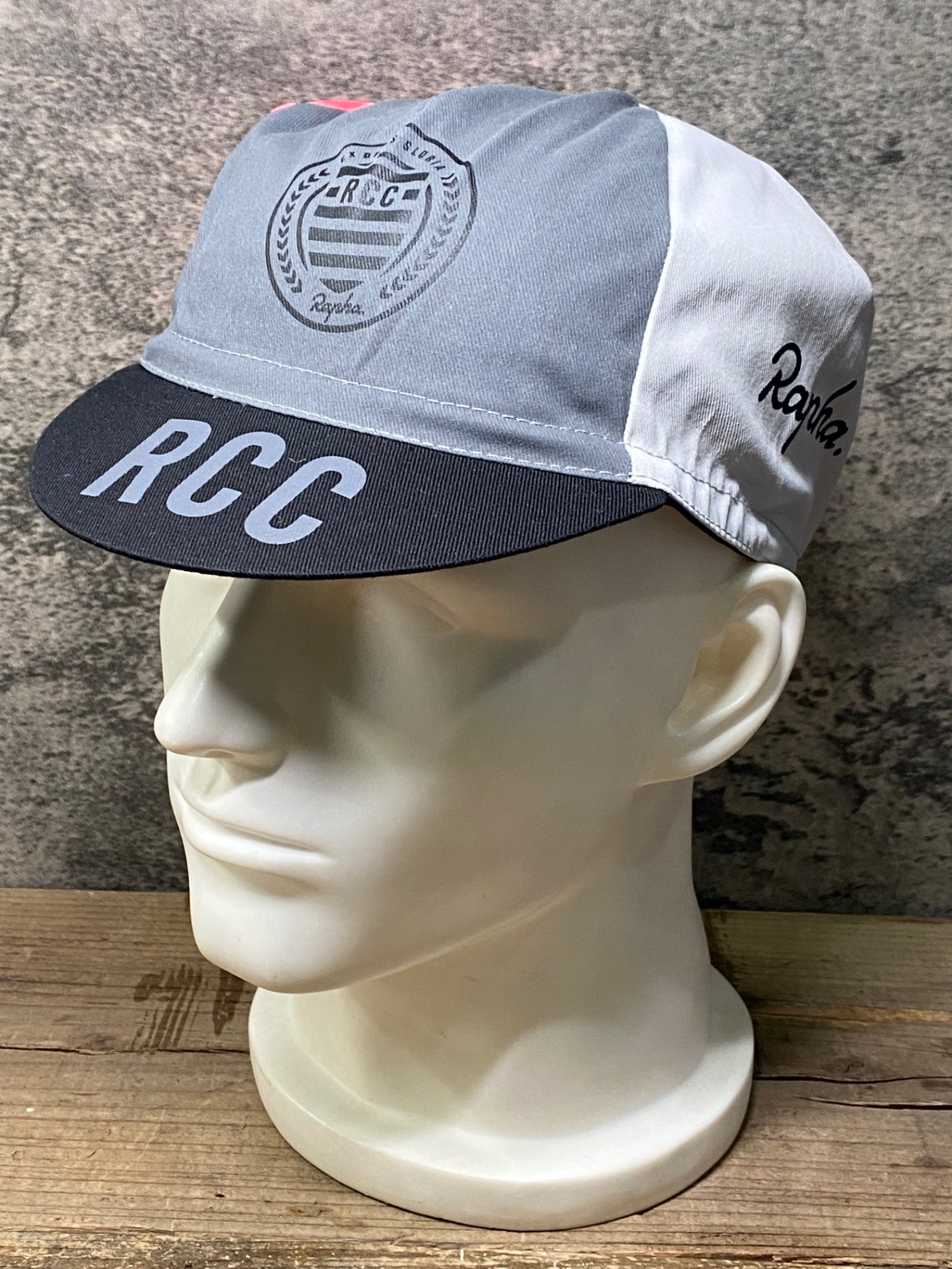 IT270 ラファ Rapha サイクルキャップ 黒 ピンク グレー フリーサイズ RCC