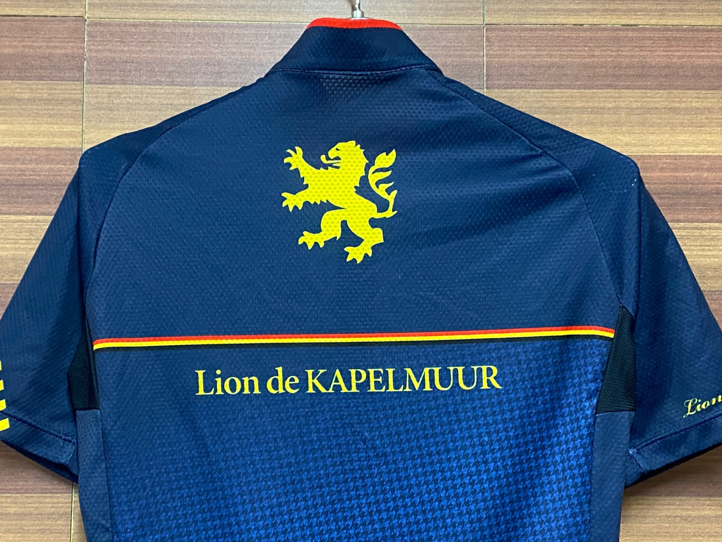 IF958 リオンドカペルミュール Lion de KAPELMUUR 半袖 サイクルジャージ ネイビー M ほつれあり