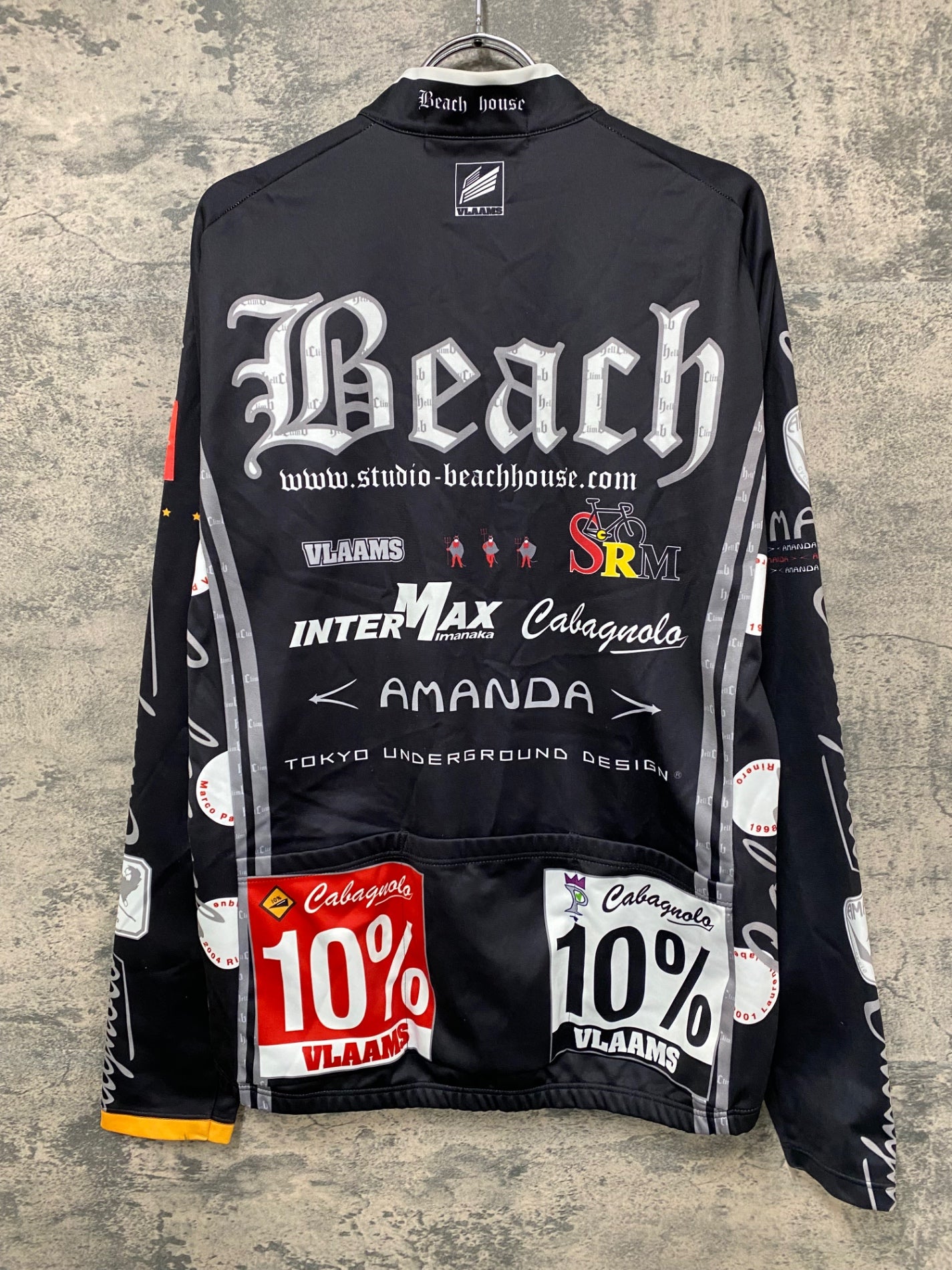 IY636 パンダーニ Pandani 長袖 サイクルジャケット 黒 XL 裏起毛