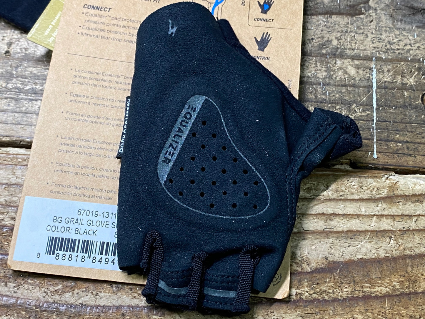 HI270 スペシャライズド SPECIALIZED BG GRAIL WMN 指切 サイクル グローブ 黒 XS