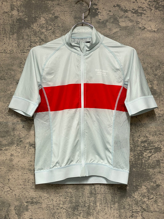 JC428 パスノーマルスタジオ Pas Normal Studios | Men's Solitude Jersey SS21 半袖 サイクルジャージ アイスブルー S