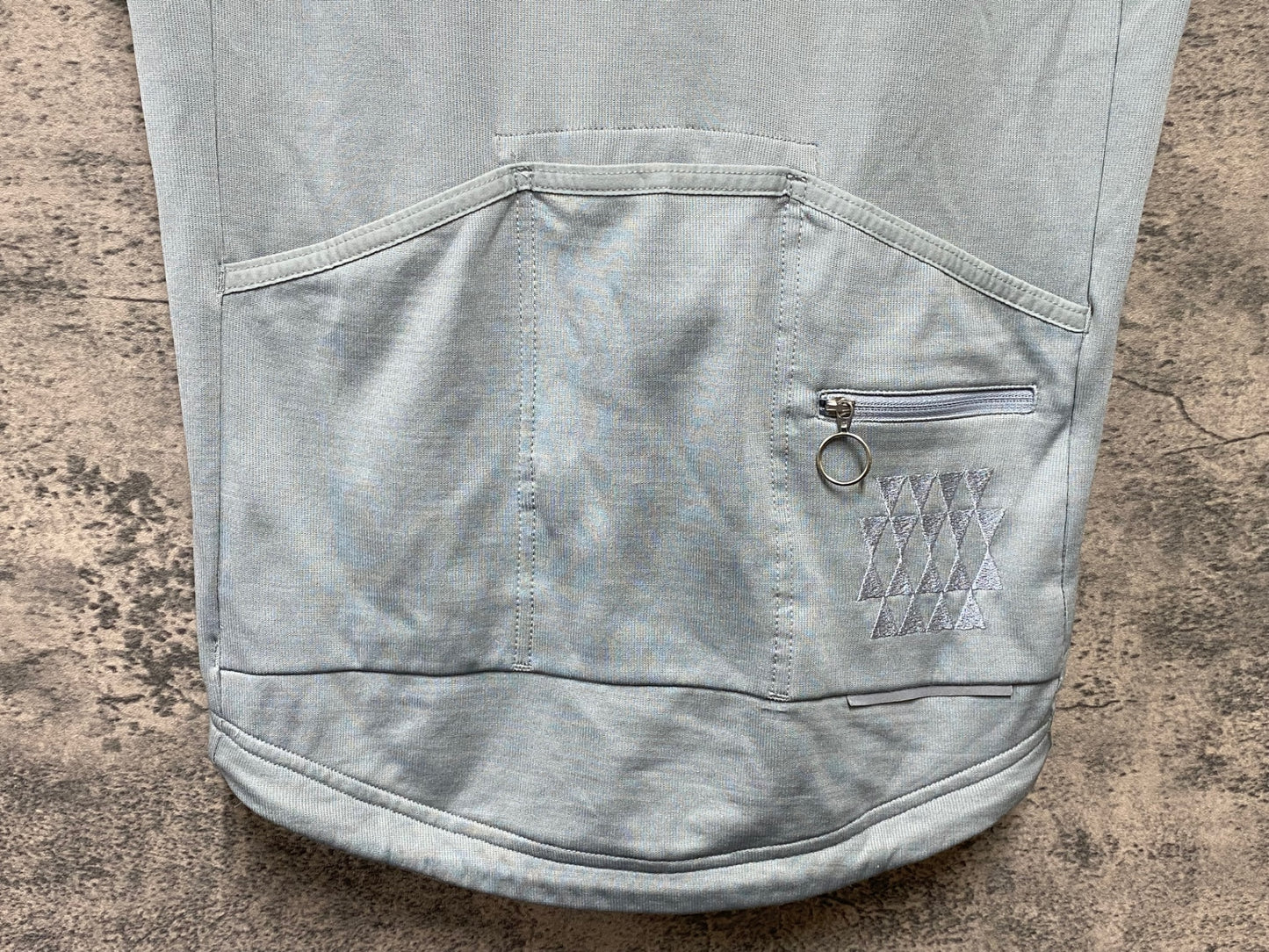 IZ963 ラファ Rapha CLUB JERSEY 半袖 サイクルジャージ ハーフジップ グレー 緑 S