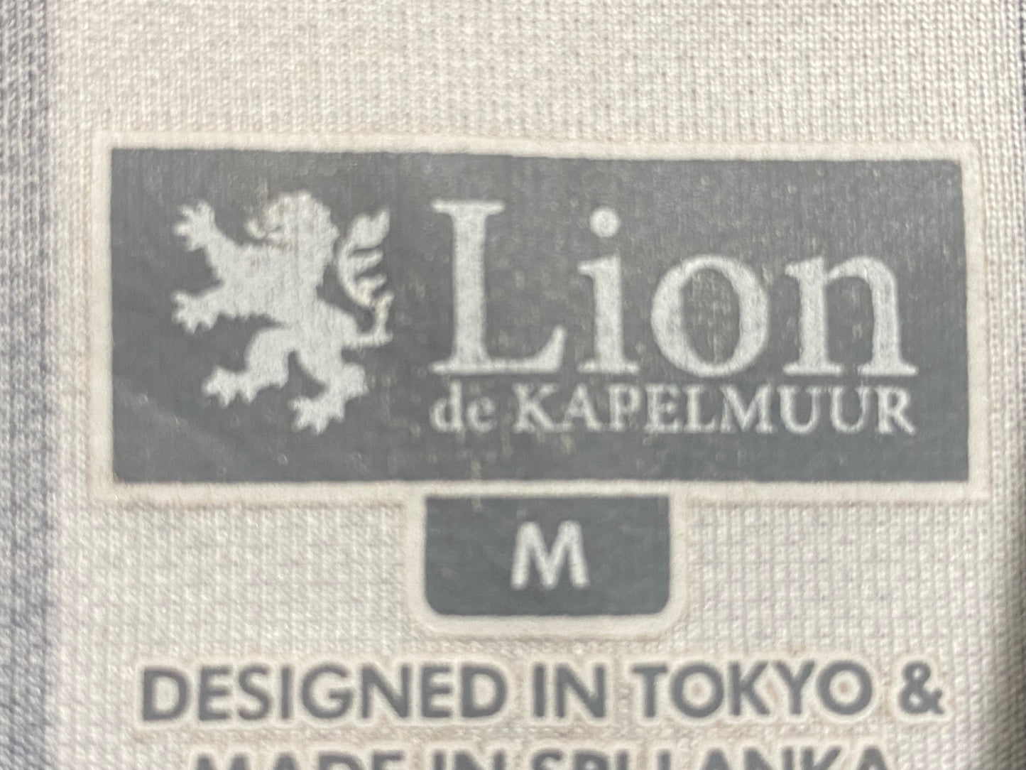 JB968 リオンドカペルミュール Lion de KAPELMUUR 半袖 サイクルジャージ M 黒