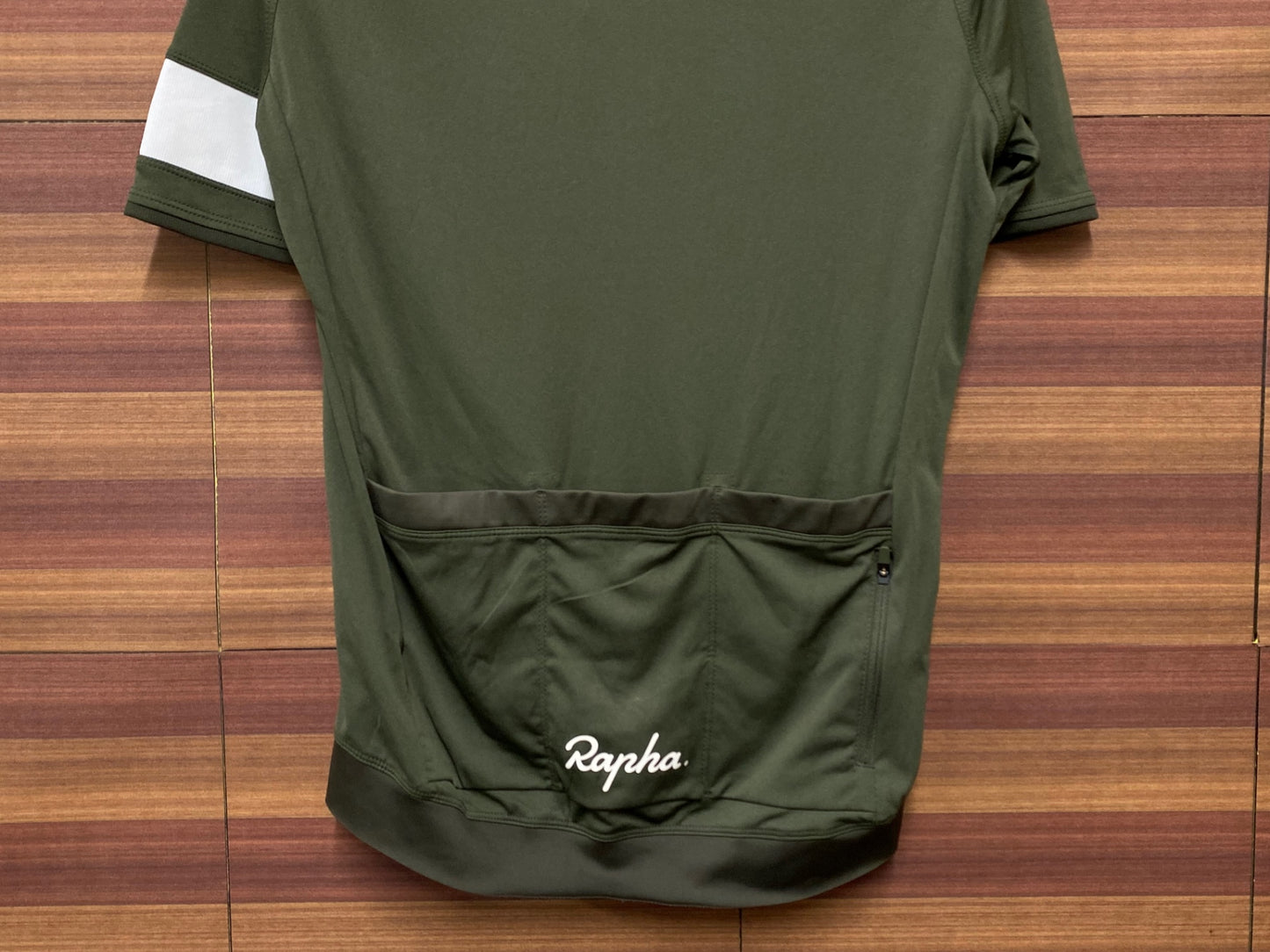 IE578 ラファ Rapha CORE JERSEY 半袖 サイクルジャージ カーキ S